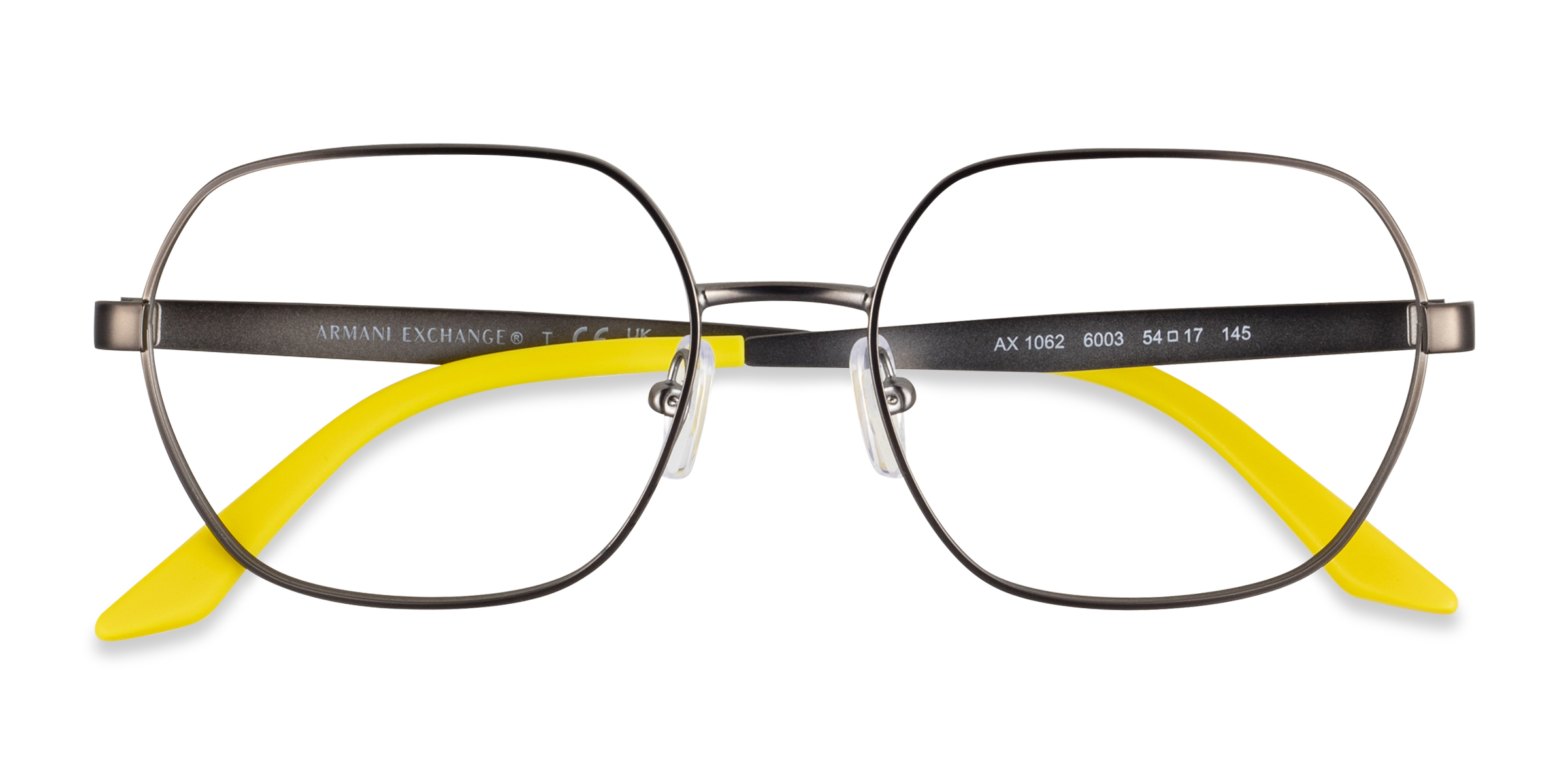 Matte Gunmetal Armani Exchange AX1062 - Metal Eyeglasses