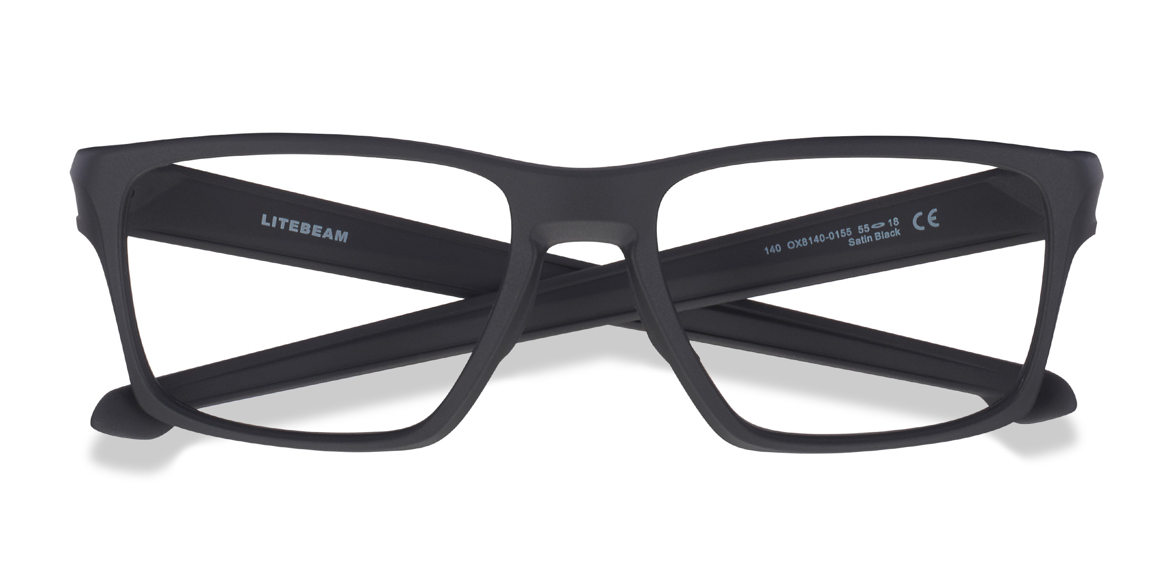 Satin Black Oakley Litebeam - Plastic Eyeglasses