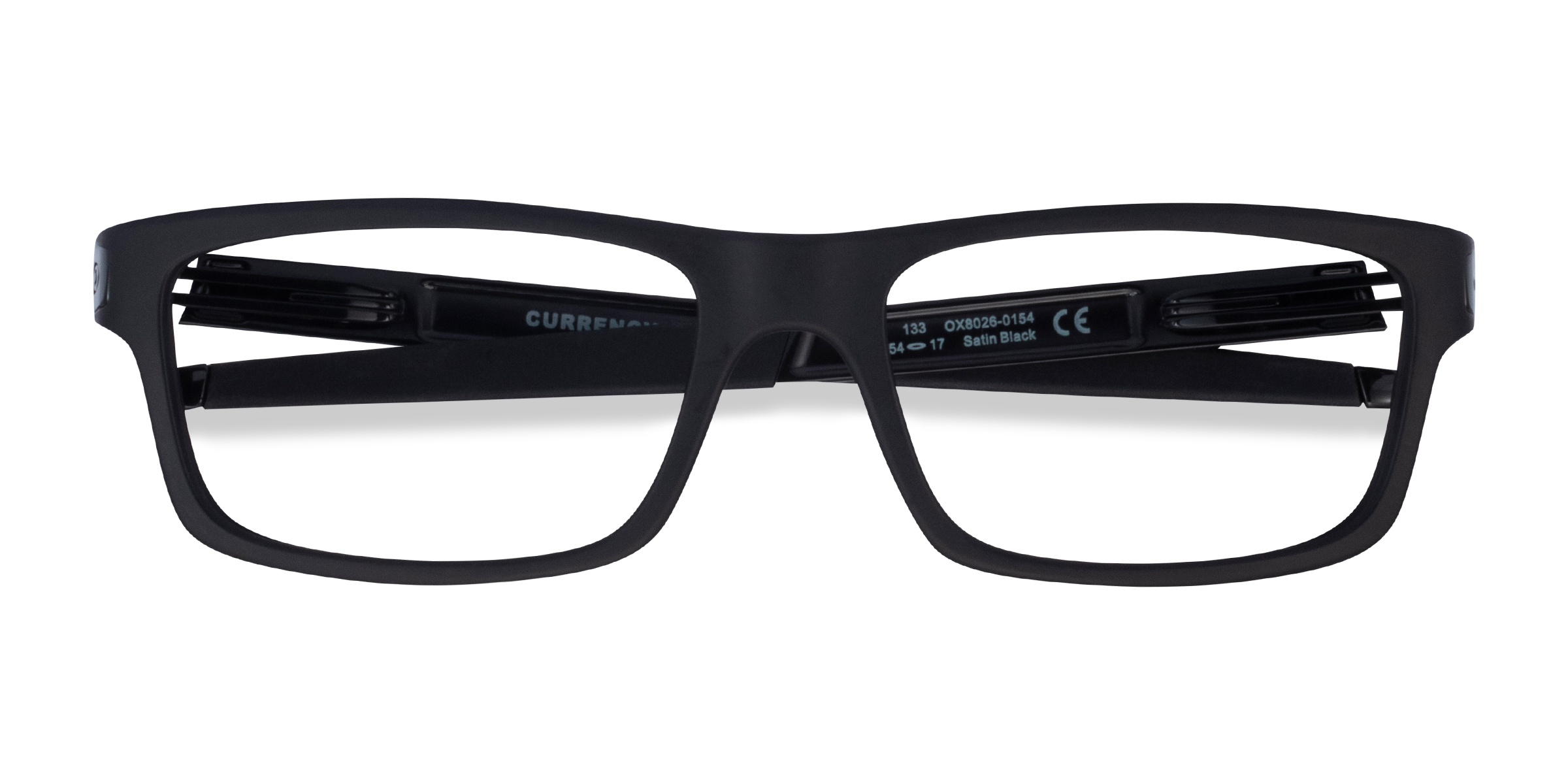 Satin Black Oakley Currency -  Plastique Lunettes de vue