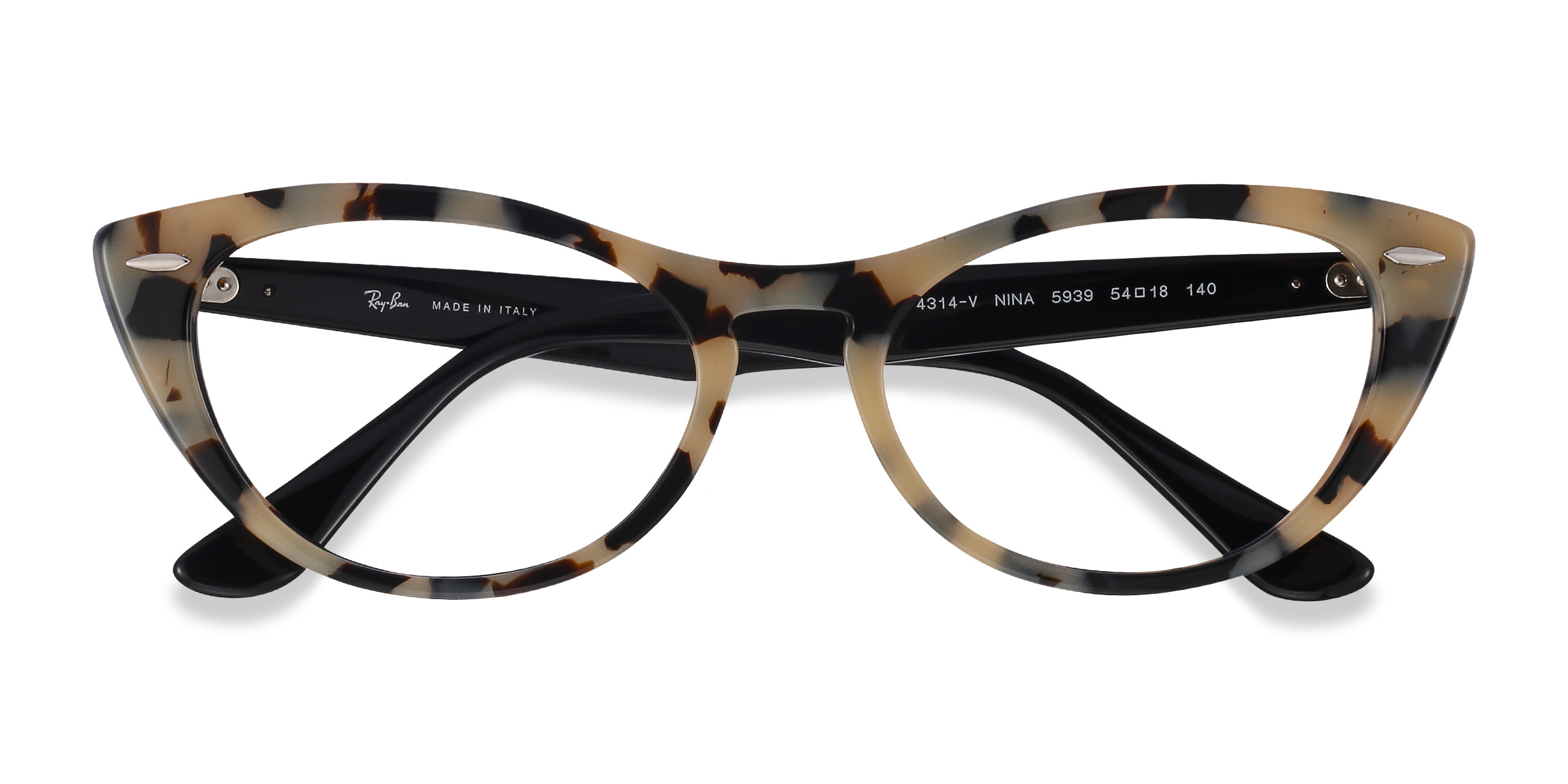 Tortoise Black Ray-Ban Nina -  Acétate Lunettes de vue