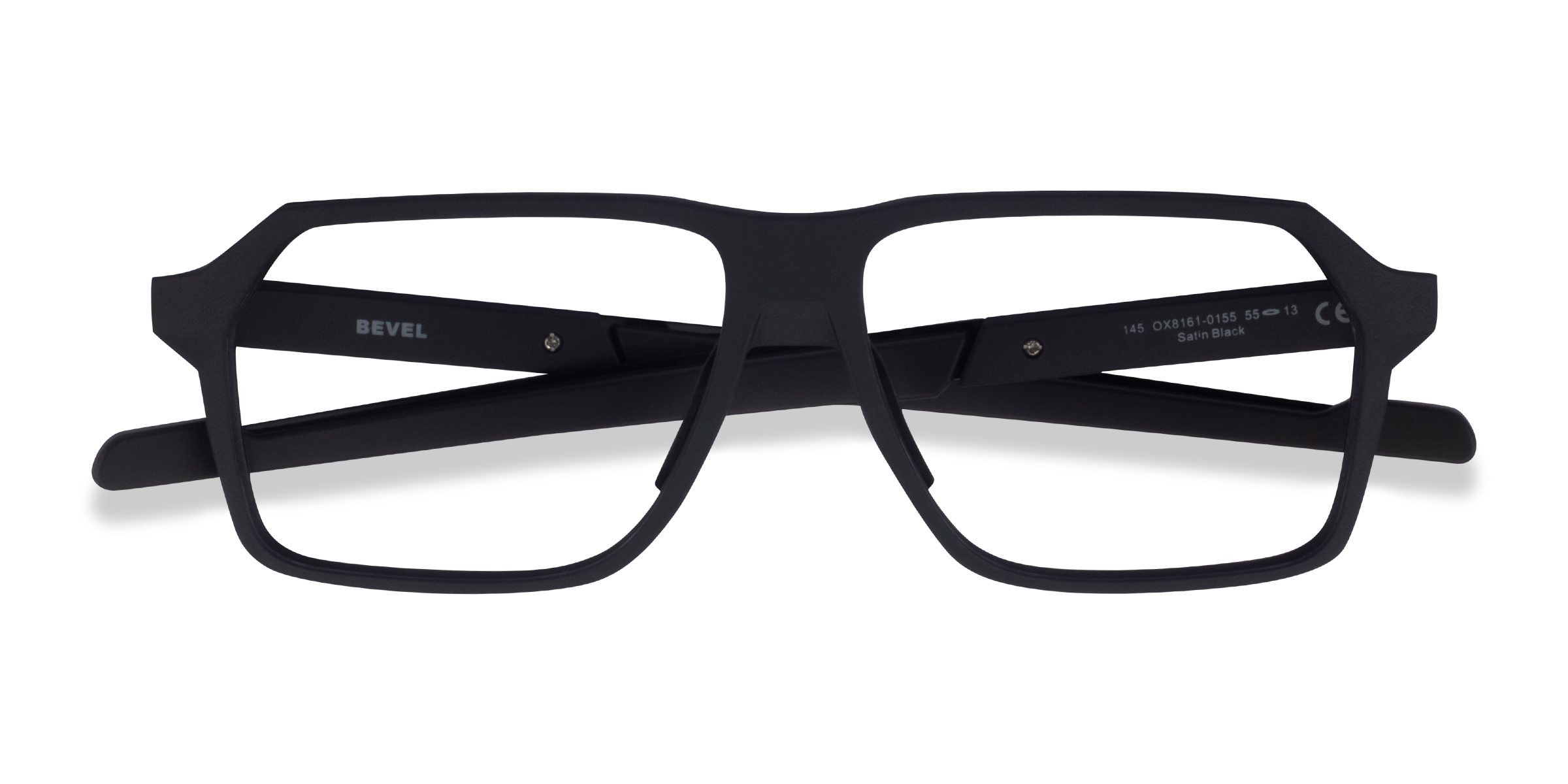 Noir Oakley Bevel -  Plastique Lunettes de vue
