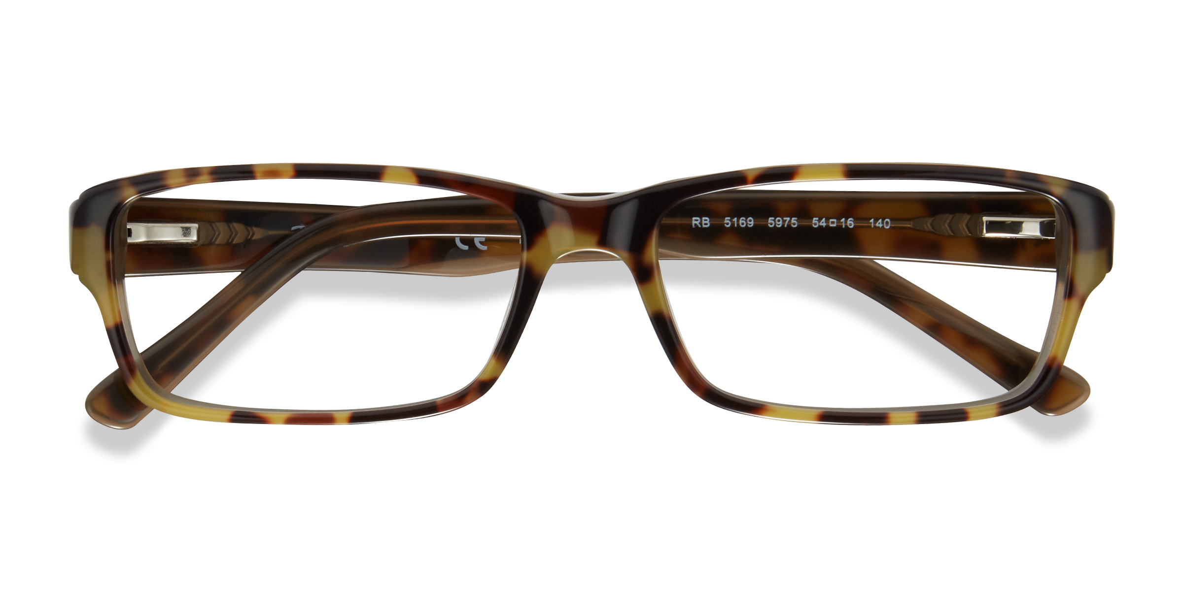 Yellow Tortoise Ray-Ban RB5169 - Acetate Eyeglasses