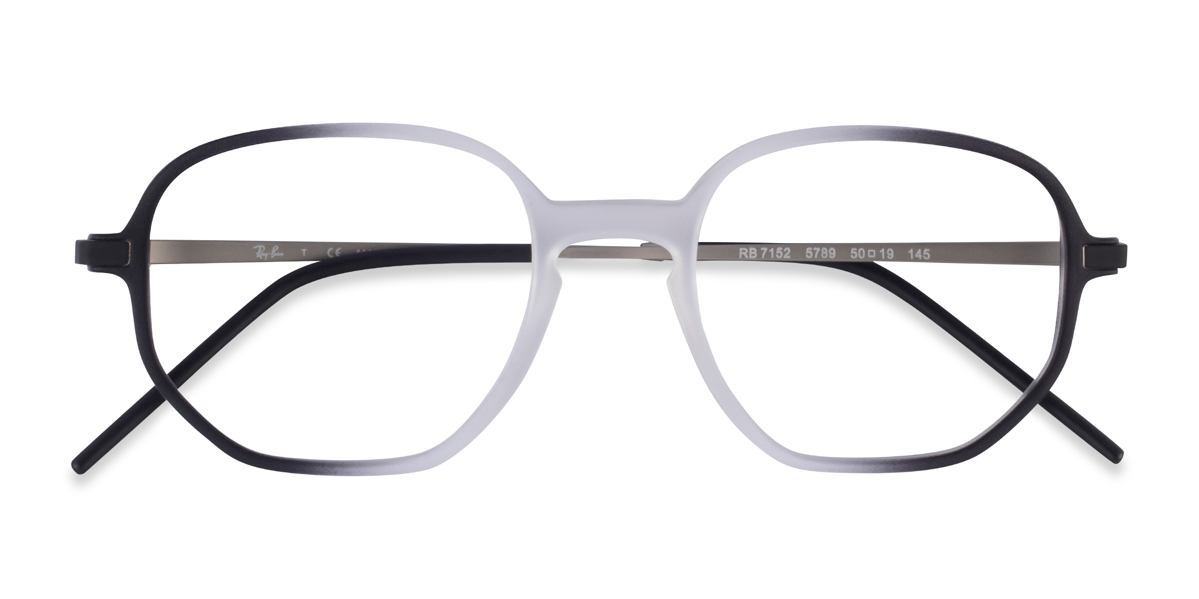 Clear Black Ray-Ban RB7152 - Plastique Lunettes de vue