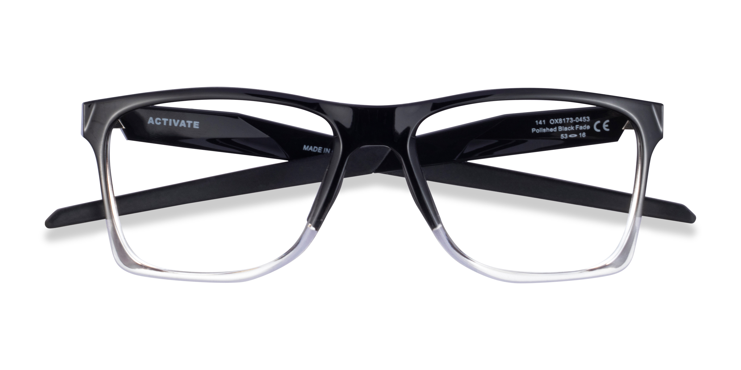 Black Clear Oakley Activate - Plastic Eyeglasses