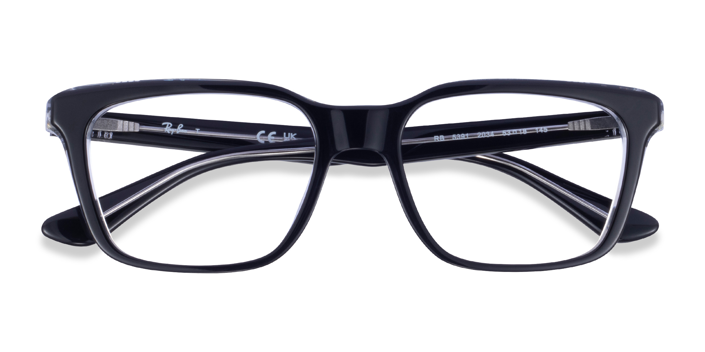 Black Clear Ray-Ban RB5391 - Acétate Lunettes de vue