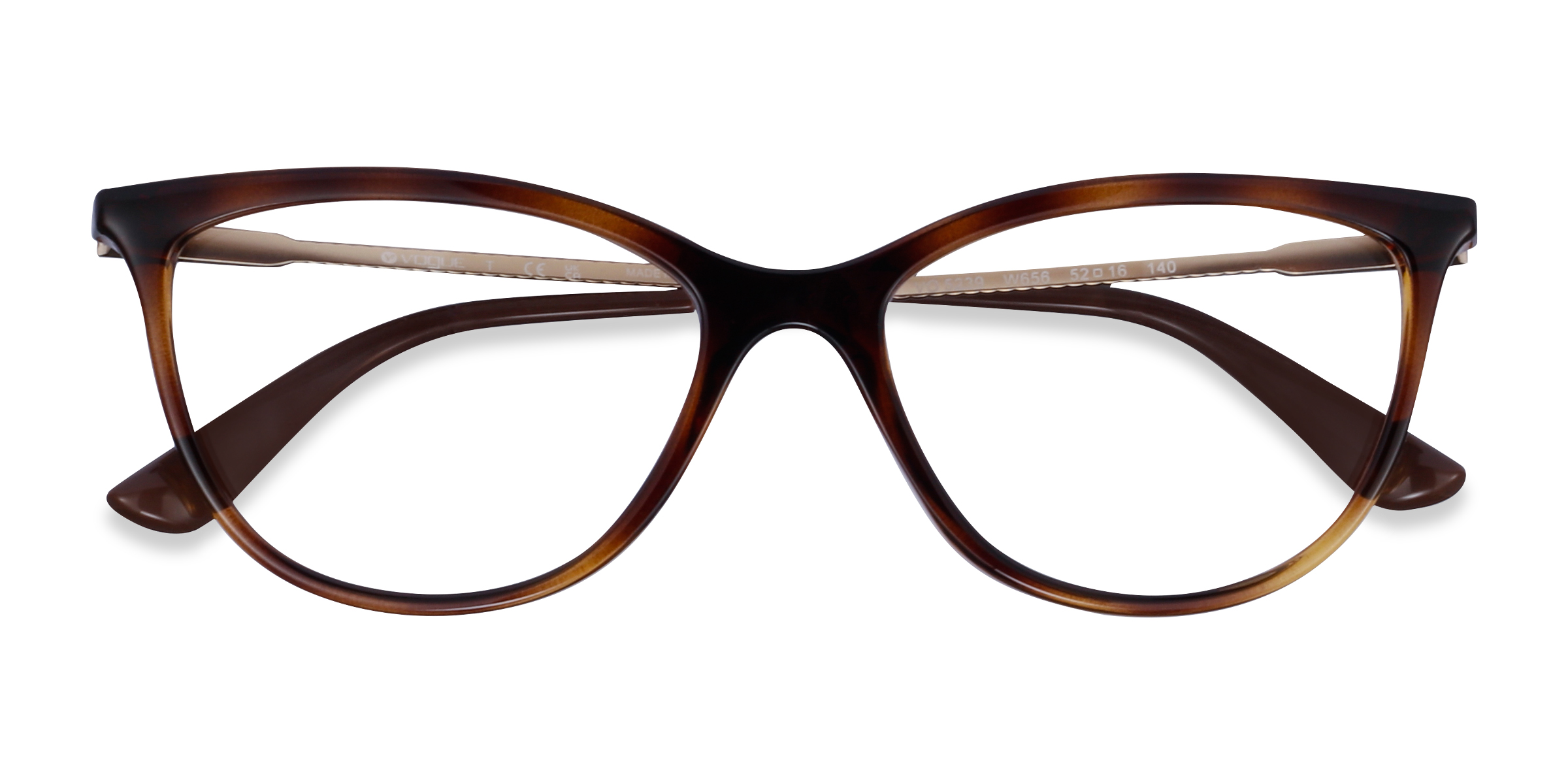 Dark Havana Vogue Eyewear VO5239 - Plastic Eyeglasses