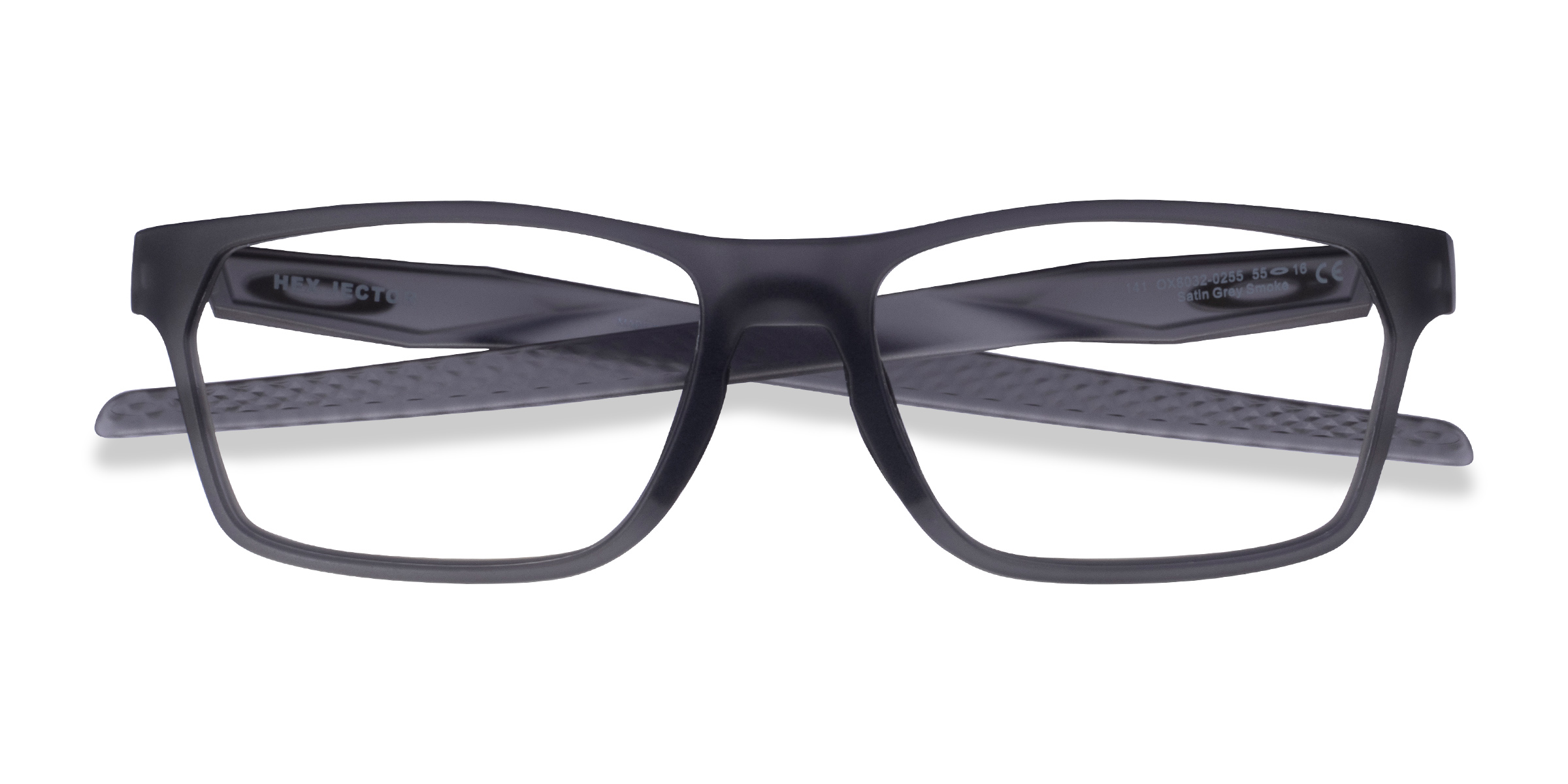 Satin Gray Smoke Oakley Hex Jector - Plastic Eyeglasses
