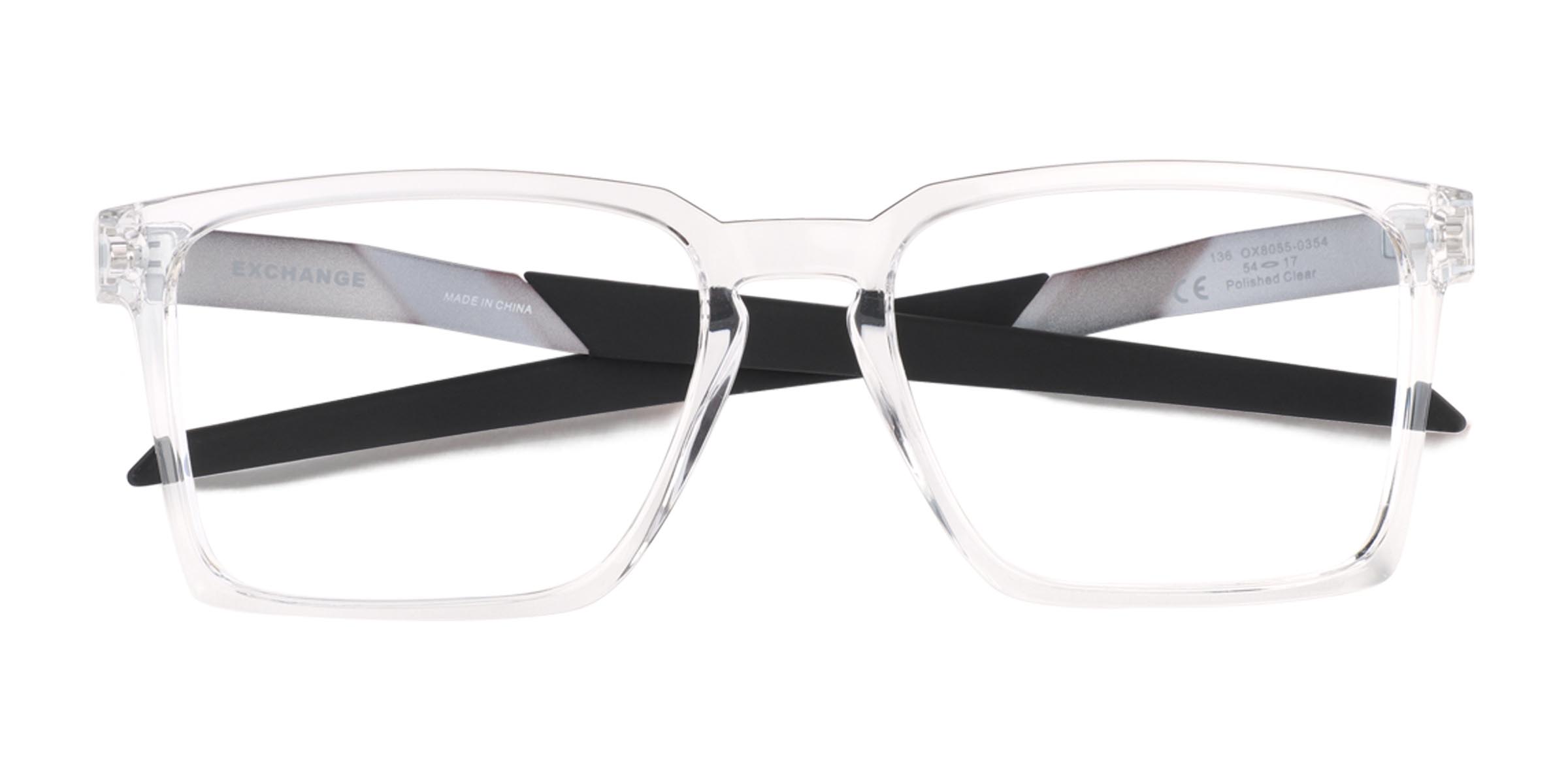 Polished Clear Oakley Exchange - Plastic Eyeglasses