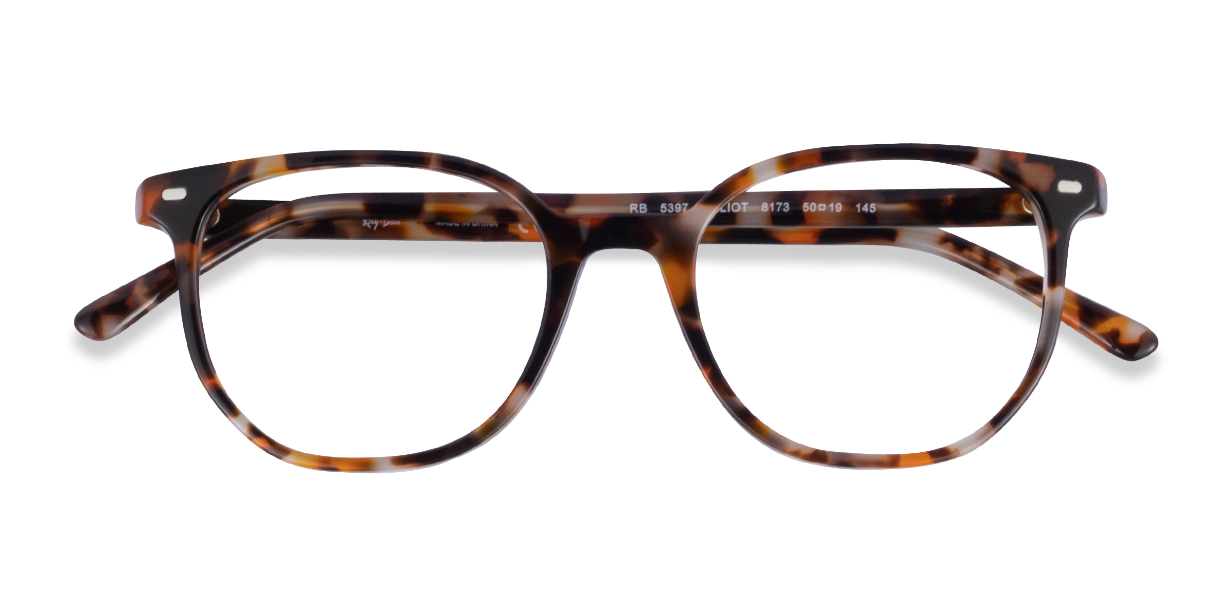 Brown Gray Tortoise Ray-Ban RB5397 Elliot - Acetate Eyeglasses