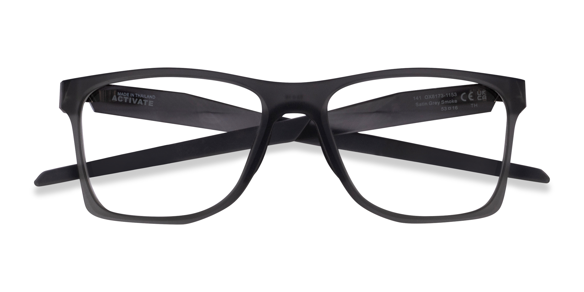 Satin Gray Smoke Oakley Activate - Plastic Eyeglasses