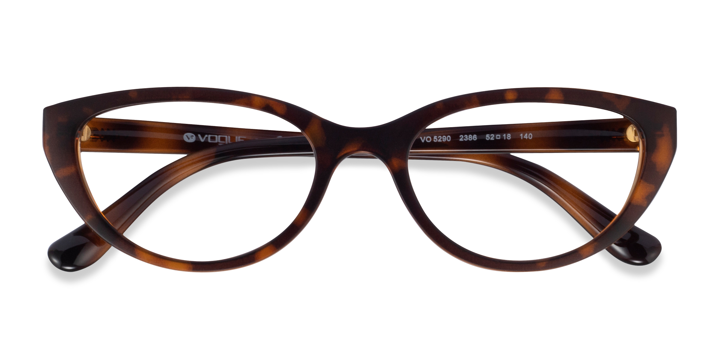 Dark Tortoise Light Brown Vogue Eyewear VO5290 -  Plastique Lunettes de vue