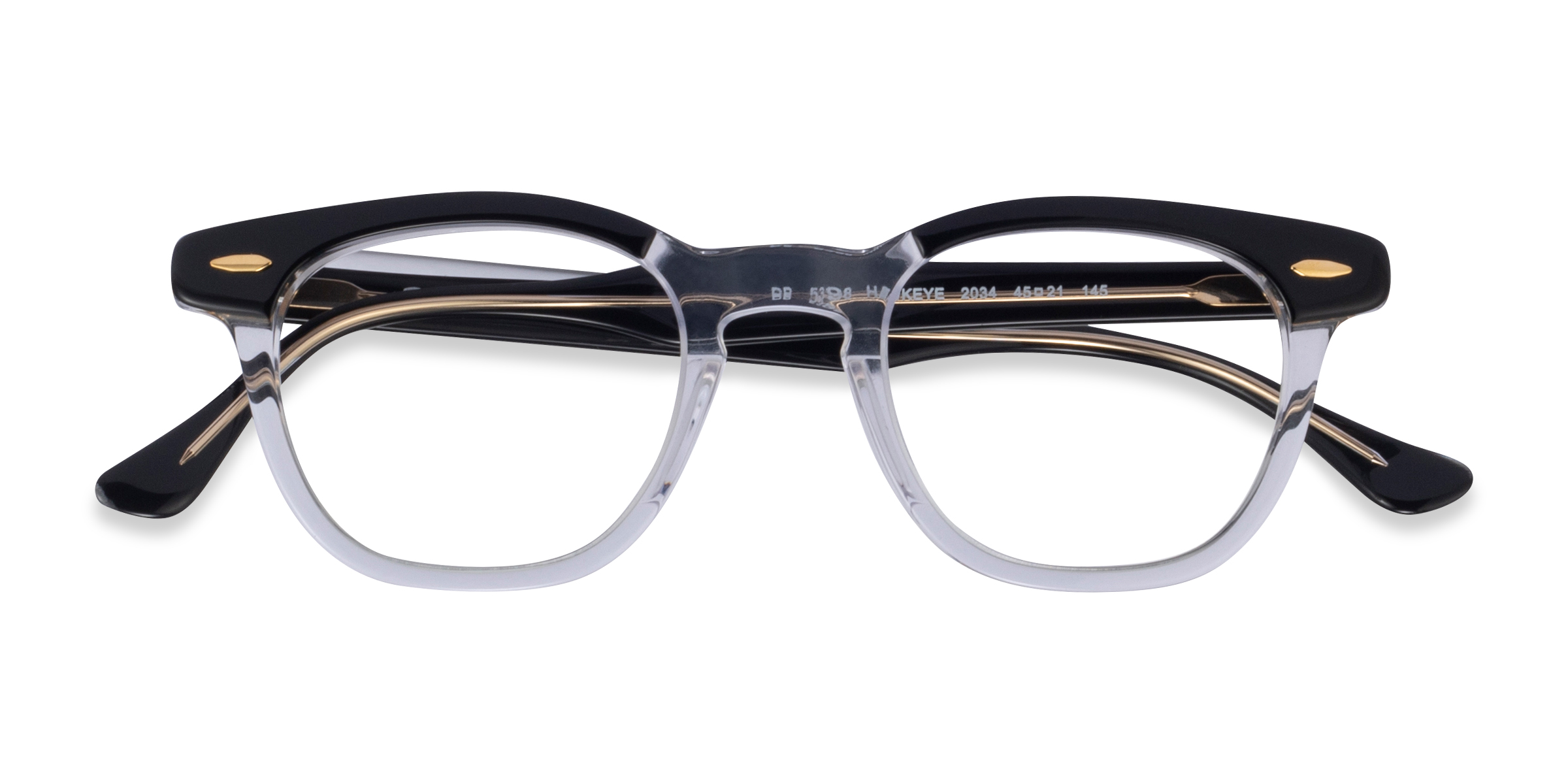 Black Clear Ray-Ban RB5398 Hawkeye - Acetate Eyeglasses