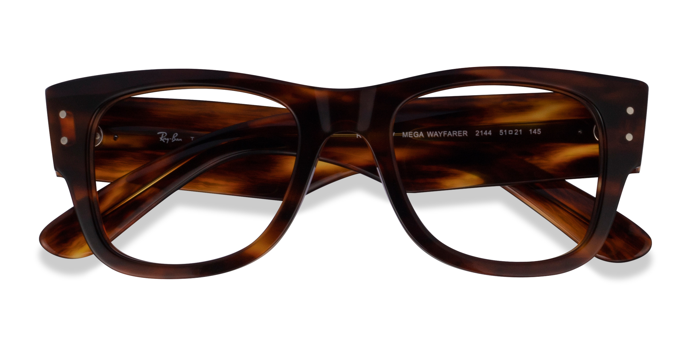 Striped Tortoise Ray-Ban RB0840V - Plastique Lunettes de vue