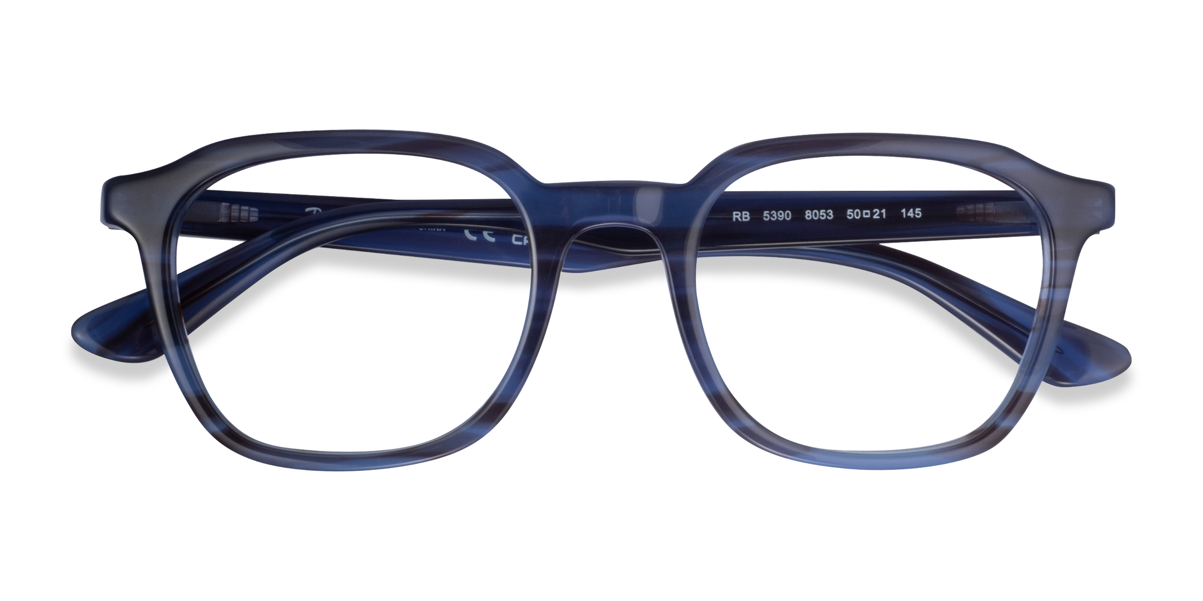 Striped Blue Ray-Ban RB5390 - Acetate Eyeglasses