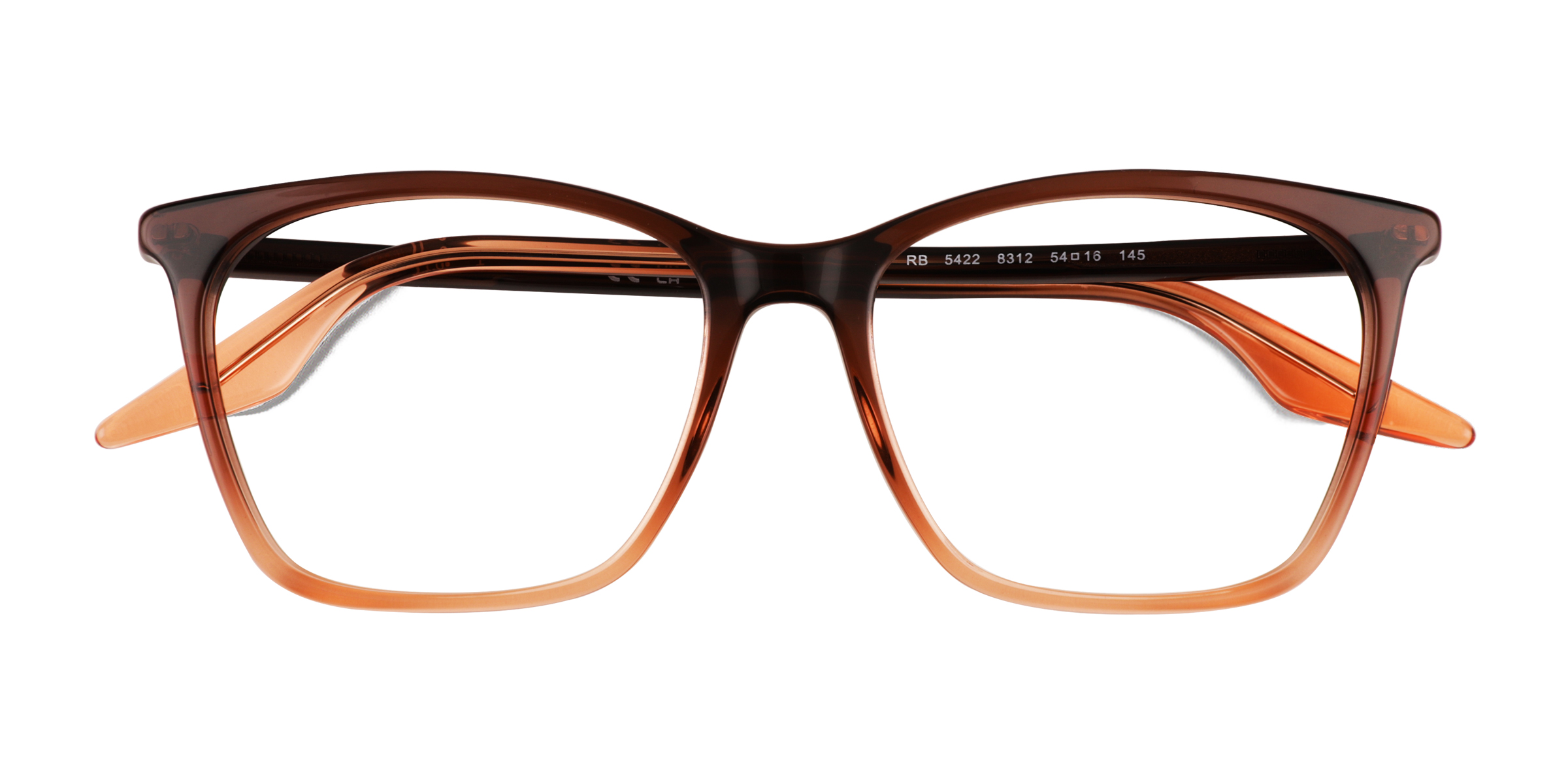 Brown Gradient Orange Ray-Ban RB5422 -  Acétate Lunettes de vue