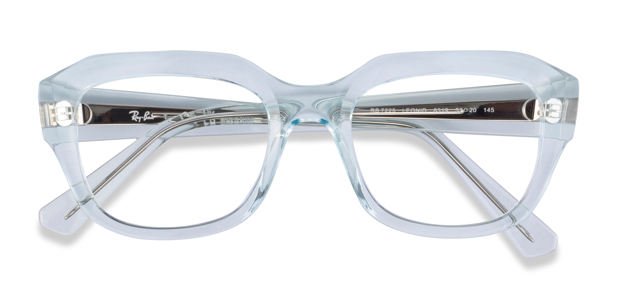 Transparent Blue Ray-Ban RB7225 Leonid - Plastic Eyeglasses