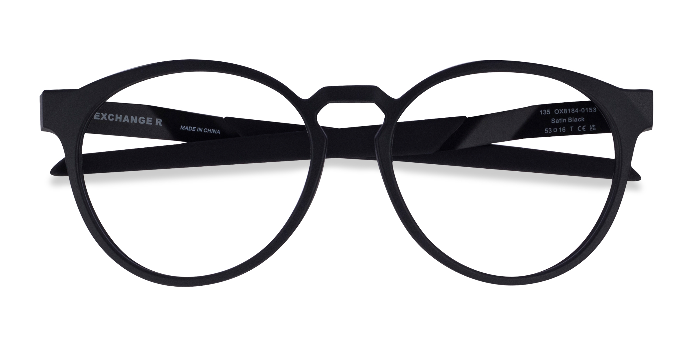 Black Oakley Exchange R - Plastic Eyeglasses