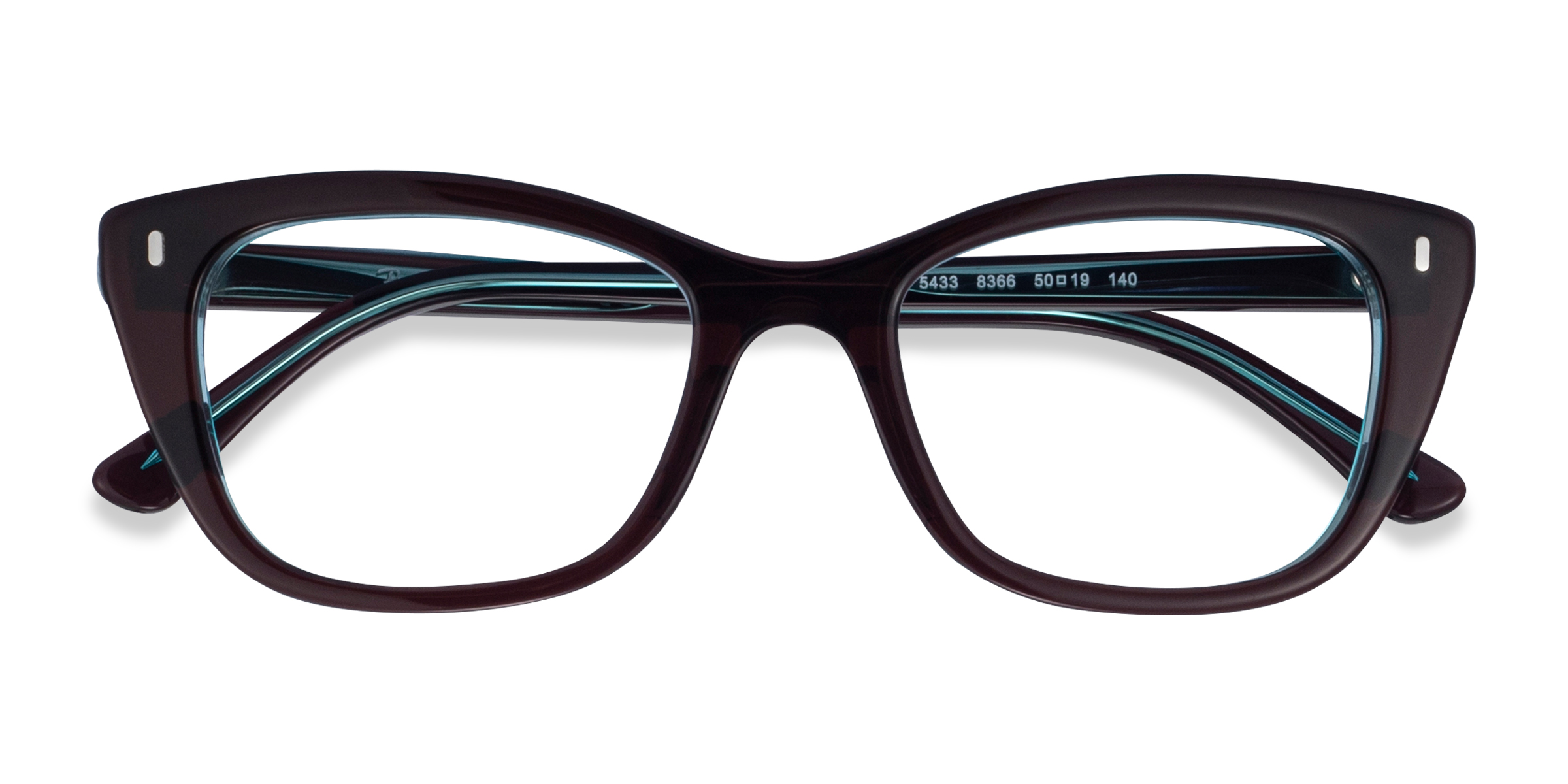 Black Clear Green Ray-Ban RB5433 - Acetate Eyeglasses