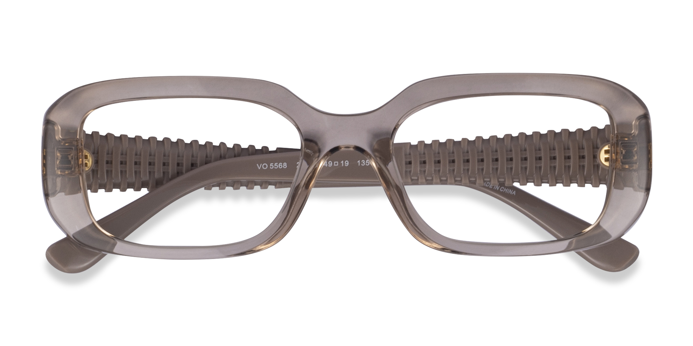 Transparent Caramel Vogue Eyewear VO5568 - Plastic Eyeglasses