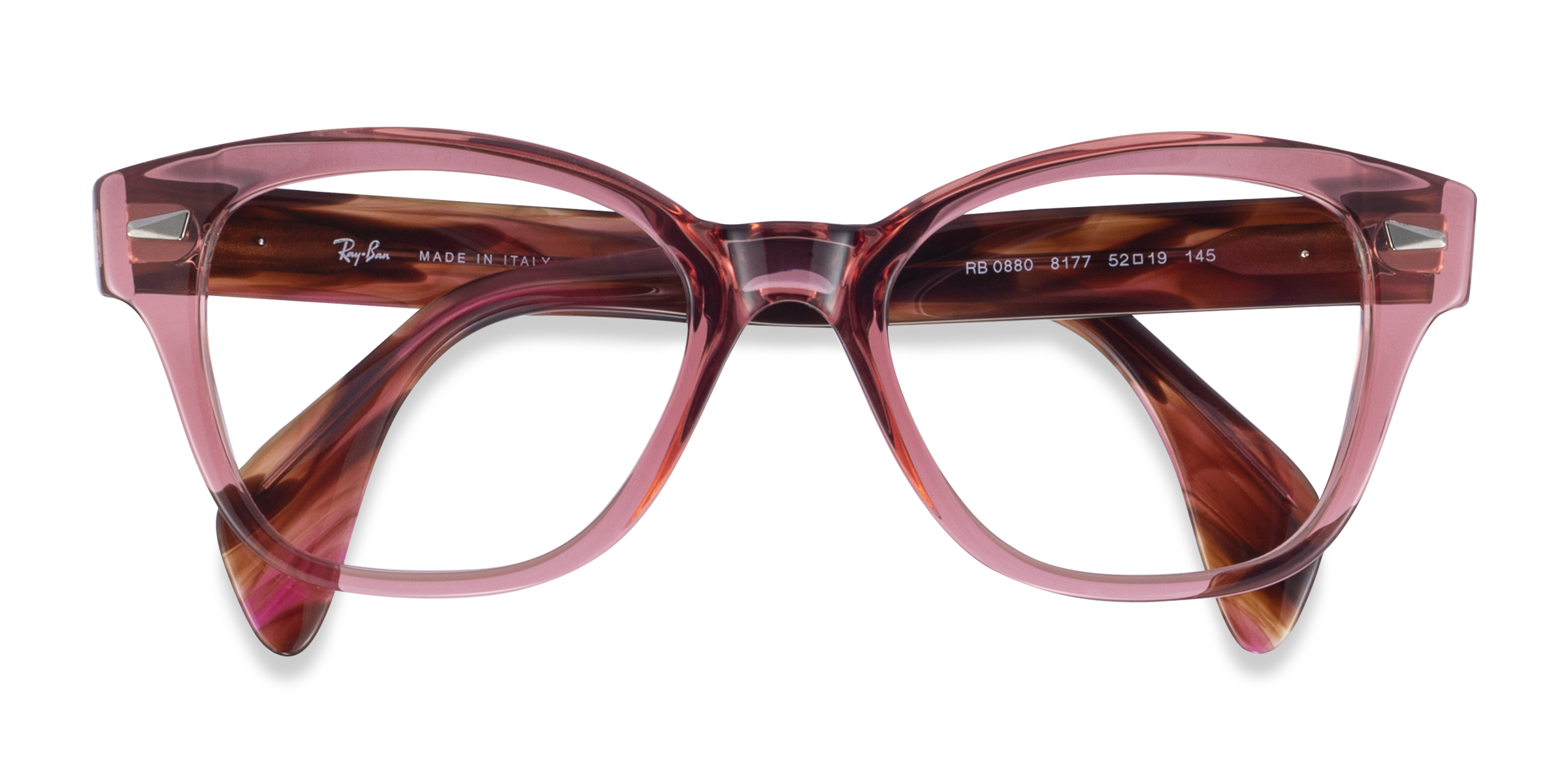 Clear Pink Ray-Ban RB0880 - Acetate Eyeglasses