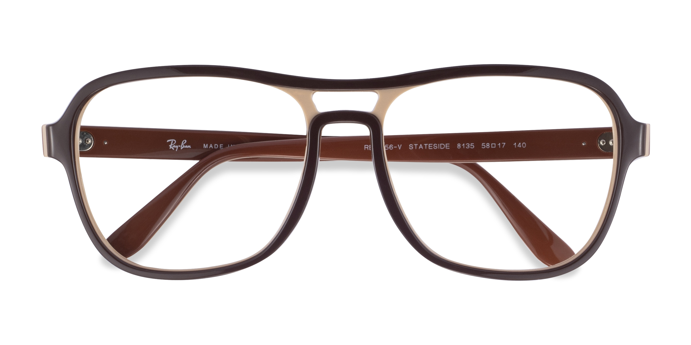 Brun Ray-Ban RB4356V Stateside - Plastique Lunettes de vue