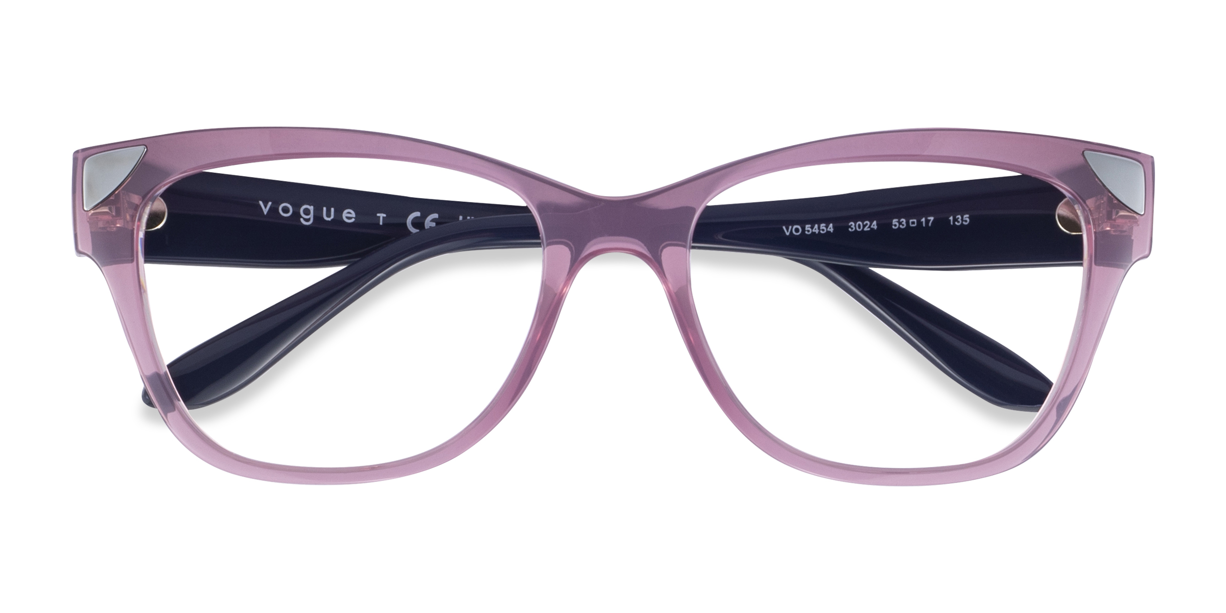 Clear Pink Vogue Eyewear VO5454 - Plastic Eyeglasses