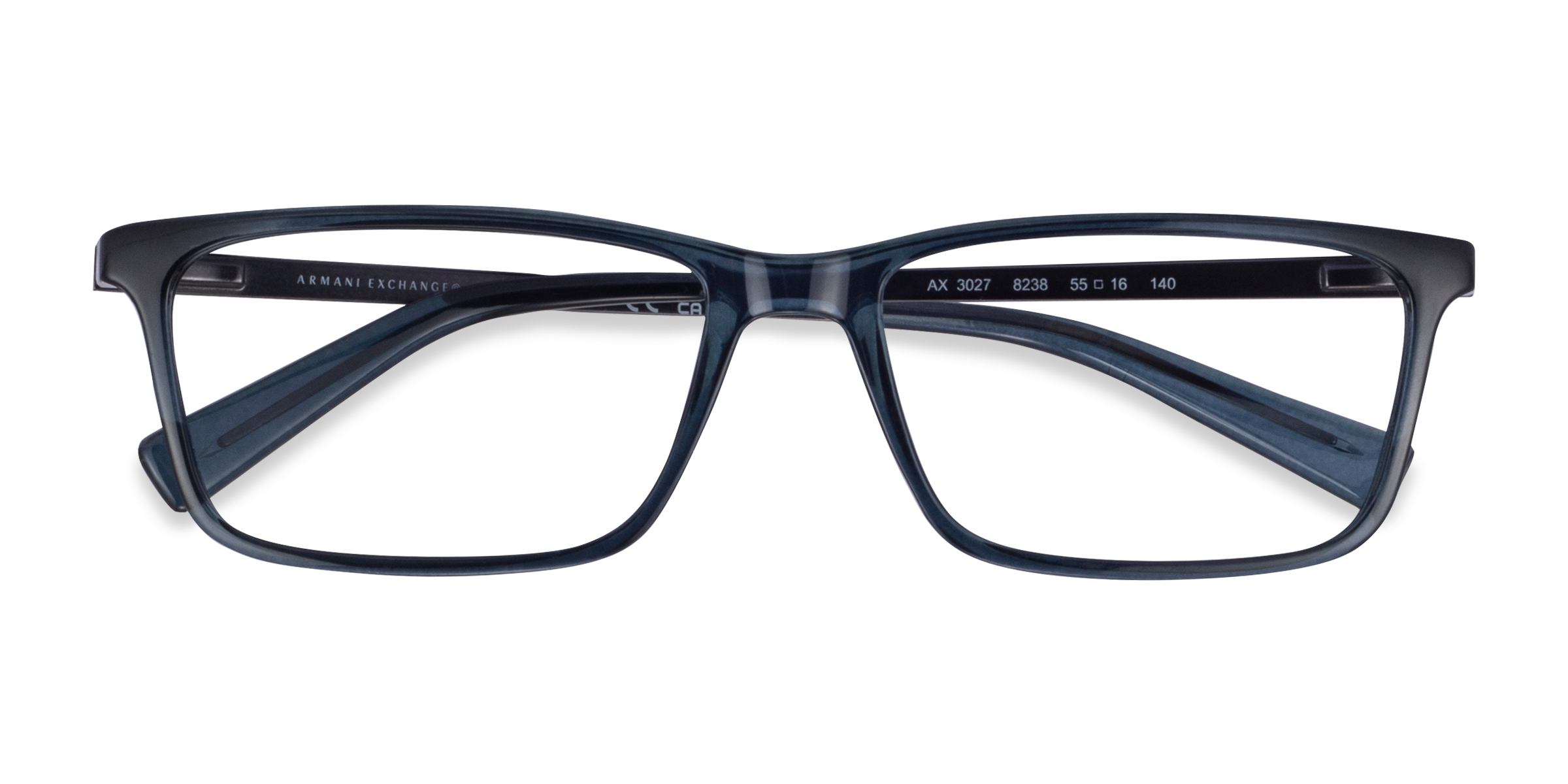 Matte Transparent Blue Armani Exchange AX3027 -  Alternative-materials Eyeglasses