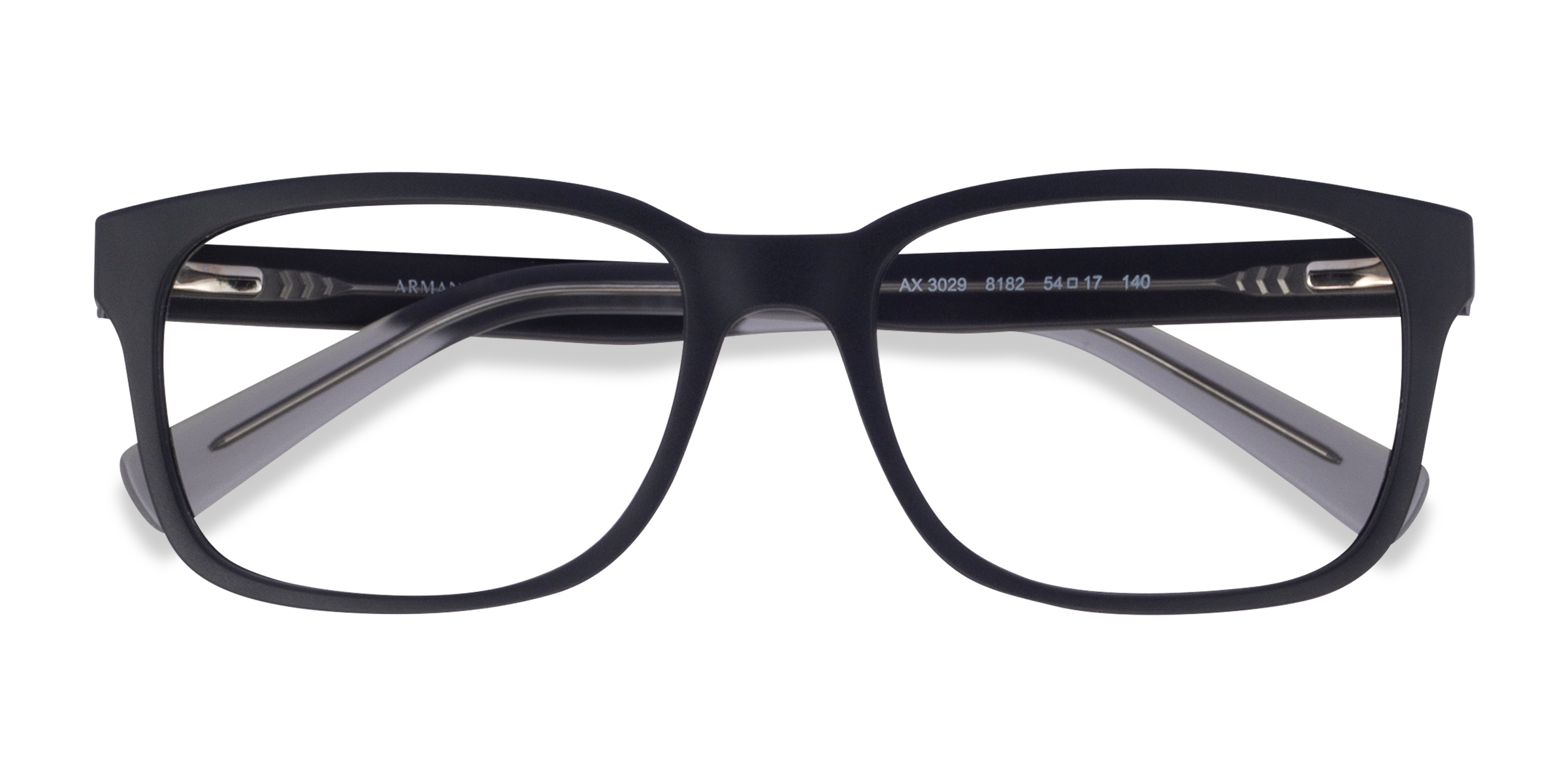 Matte Black Armani Exchange AX3029 - Plastique Lunettes de vue