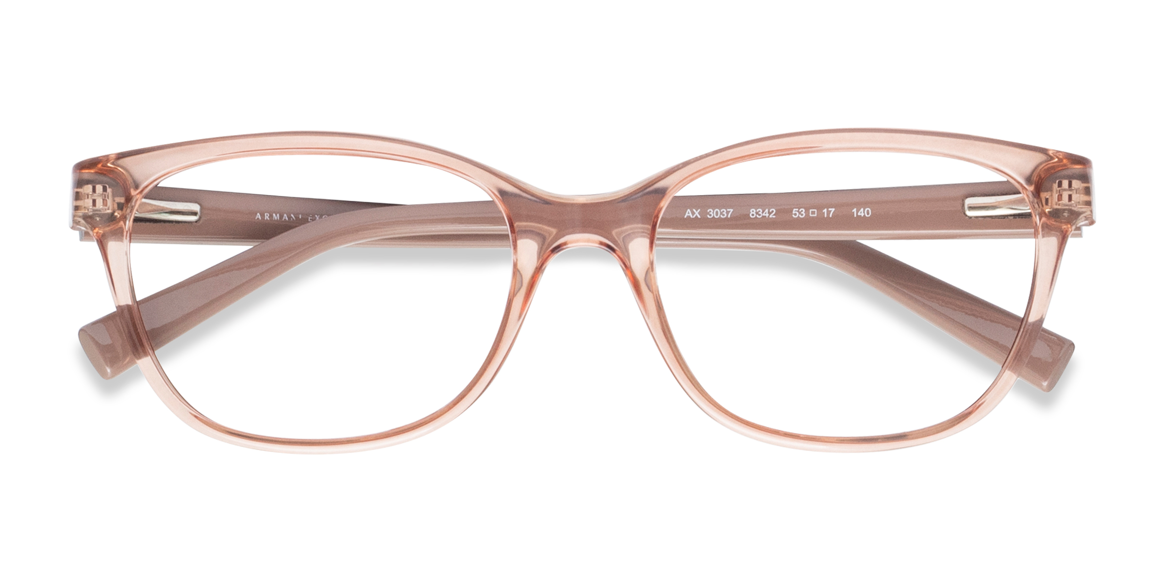 Transparent Champagne Armani Exchange AX3037 - Plastic Eyeglasses