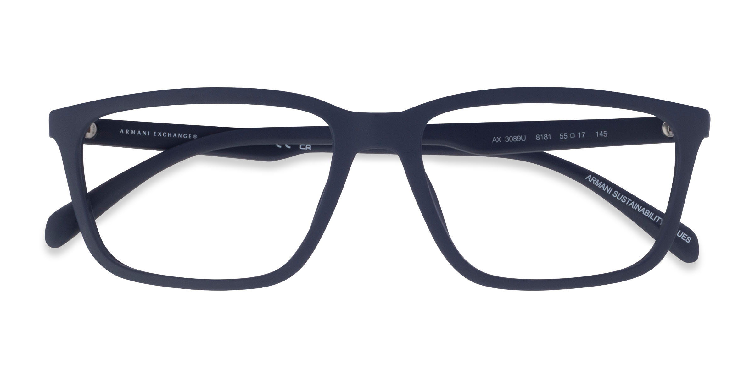 Matte Navy Armani Exchange AX3089U - Alternative-materials Lunettes de vue