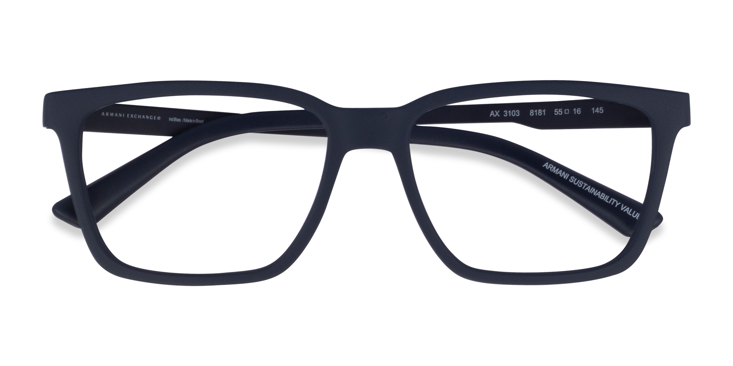 Matte Navy Armani Exchange AX3103 -  Alternative-materials Eyeglasses