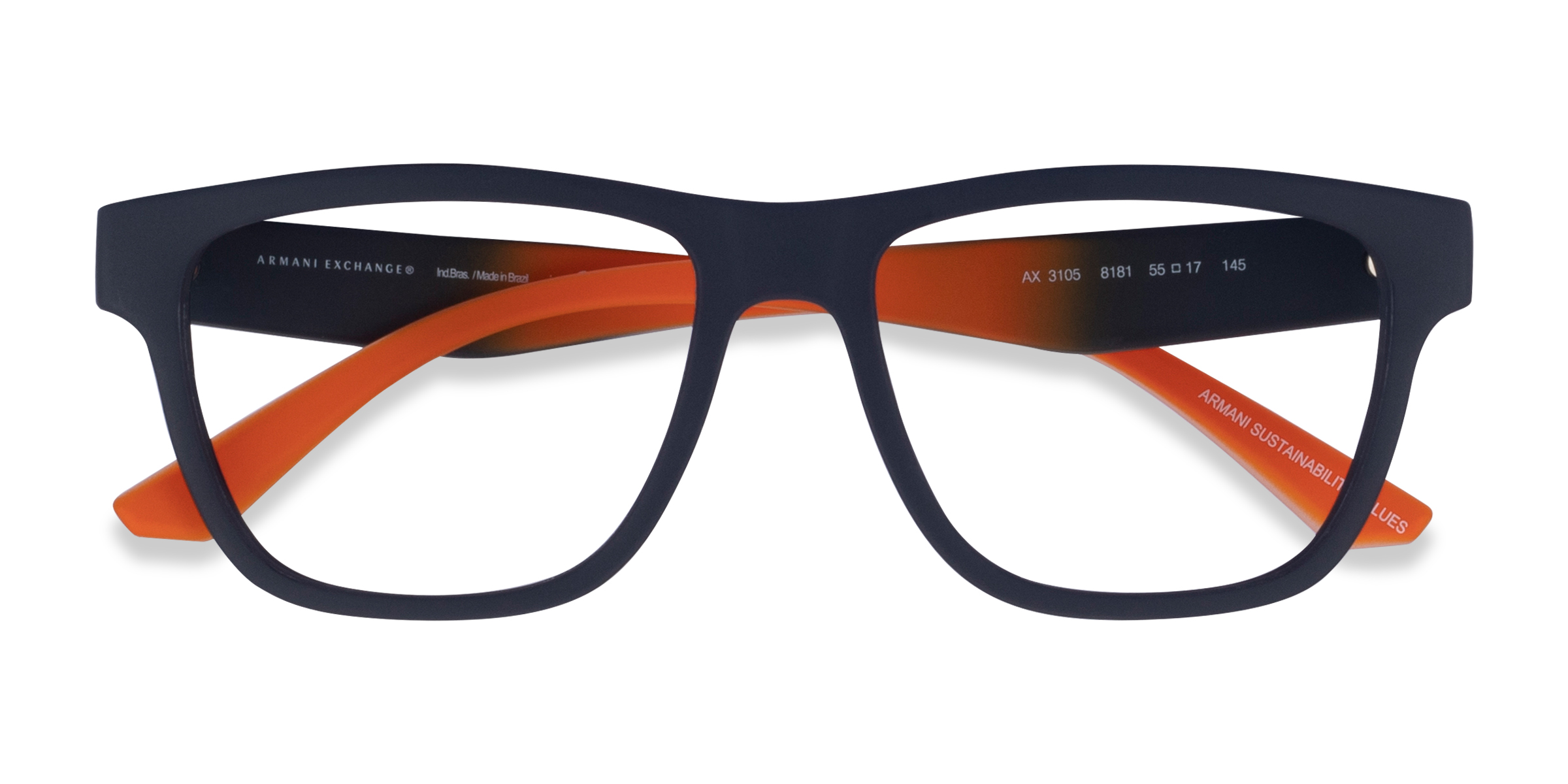 Bleu marine Armani Exchange AX3105 - Alternative-materials Lunettes de vue