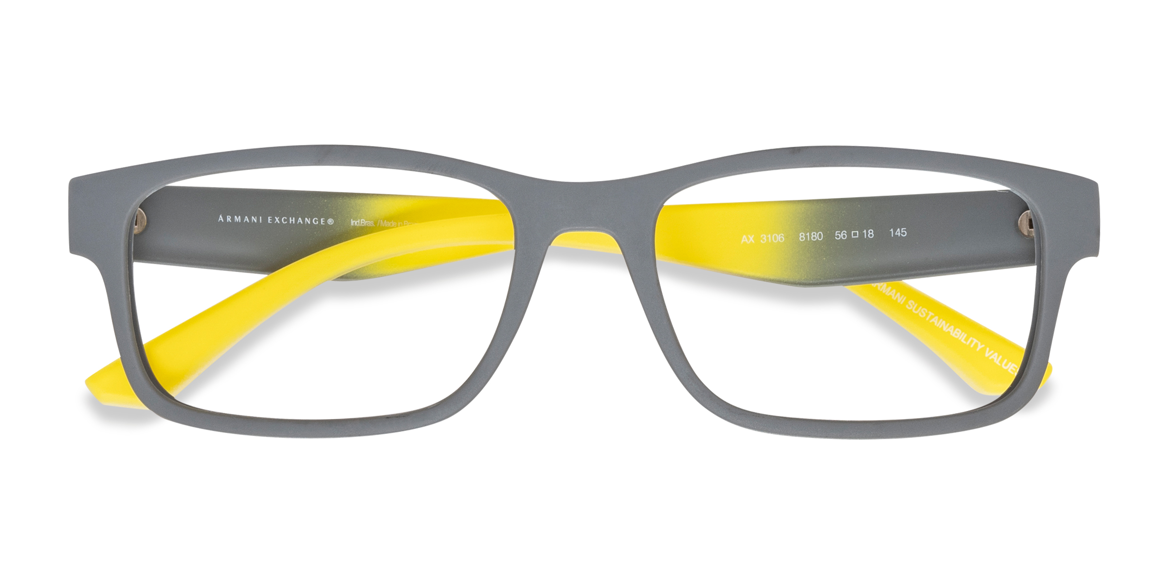 Matte Gray Armani Exchange AX3106 - Alternative-materials Lunettes de vue