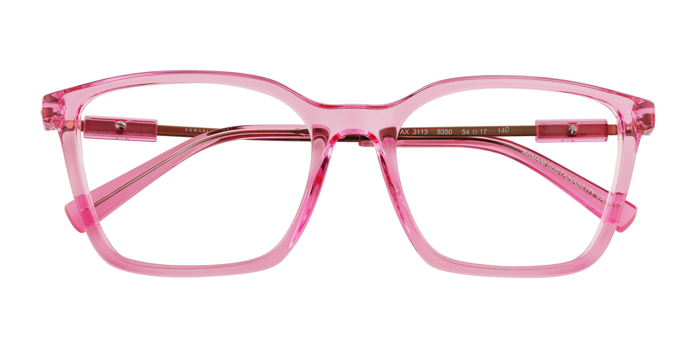 Transparent Purple Armani Exchange AX3113 - Métal Lunettes de vue
