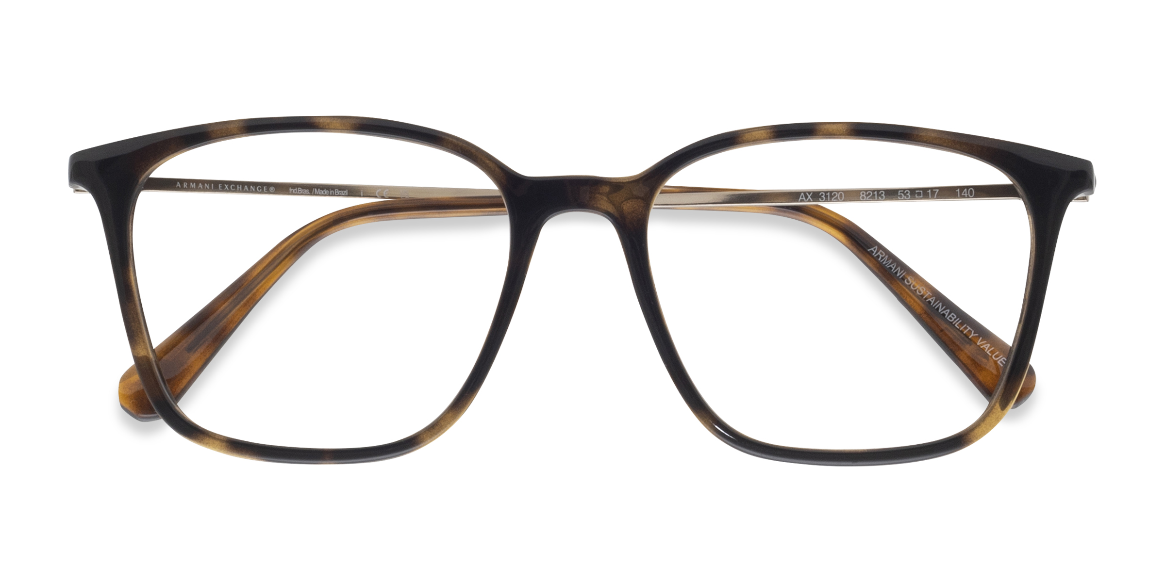 Tortoise Armani Exchange AX3120 -  Metal Eyeglasses