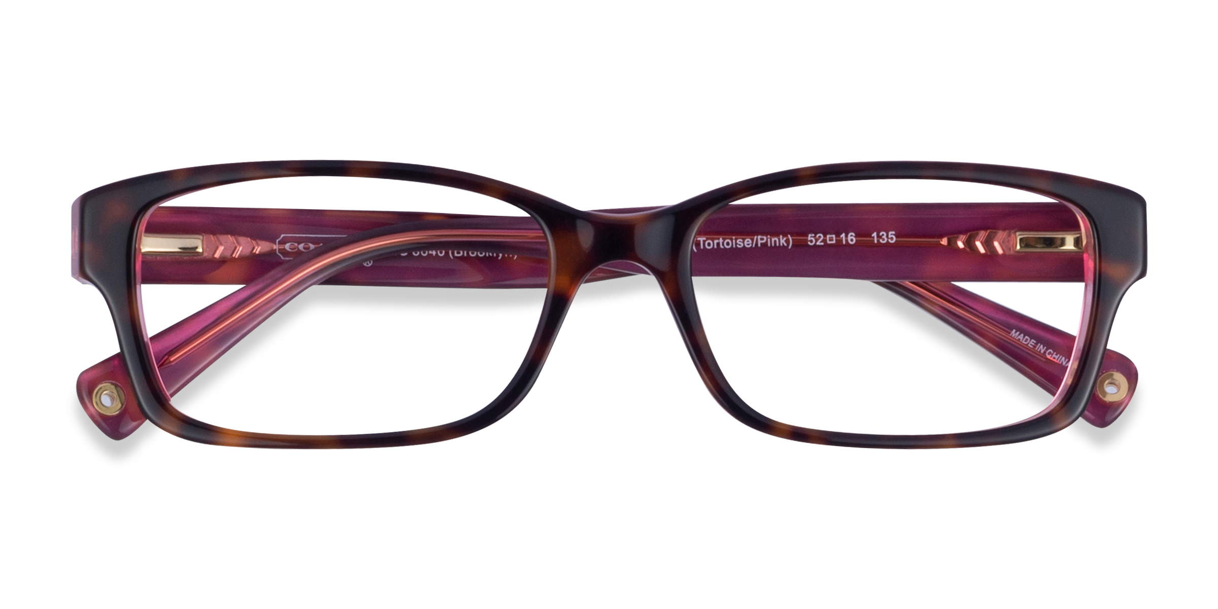 Pink Tortoise Coach HC6040 Brooklyn - Acétate Lunettes de vue