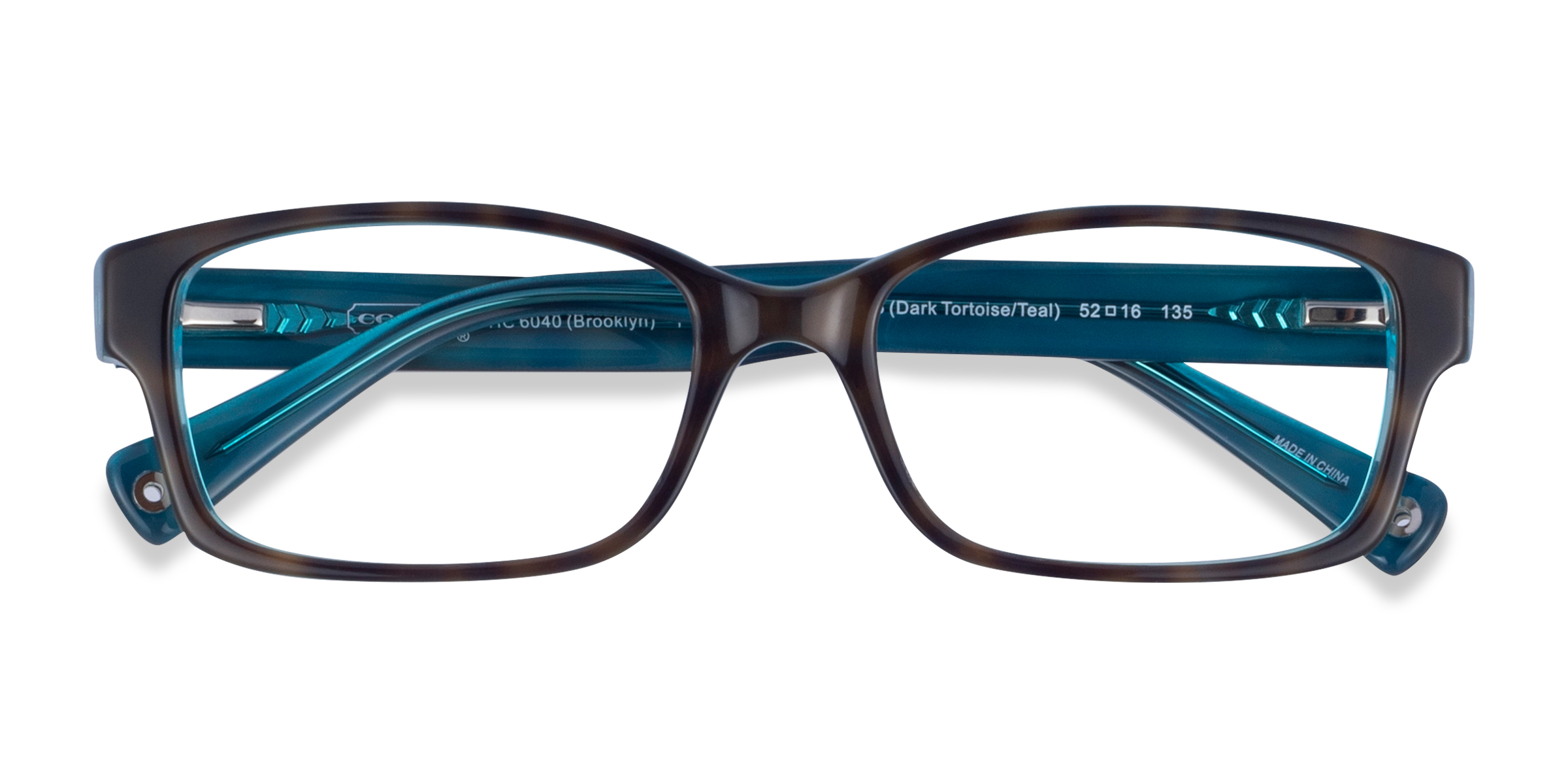 Tortoise Green Coach HC6040 Brooklyn - Acetate Eyeglasses