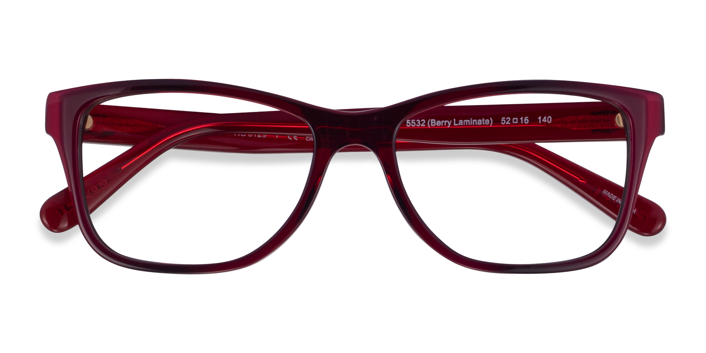 Burgundy Red Coach HC6129 - Acétate Lunettes de vue