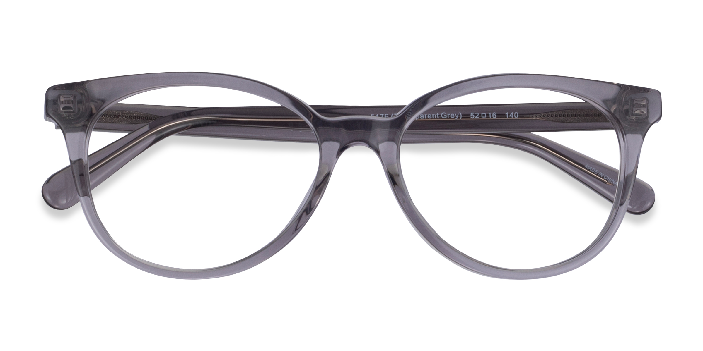 Transparent Gray Coach HC6138U - Acetate Eyeglasses