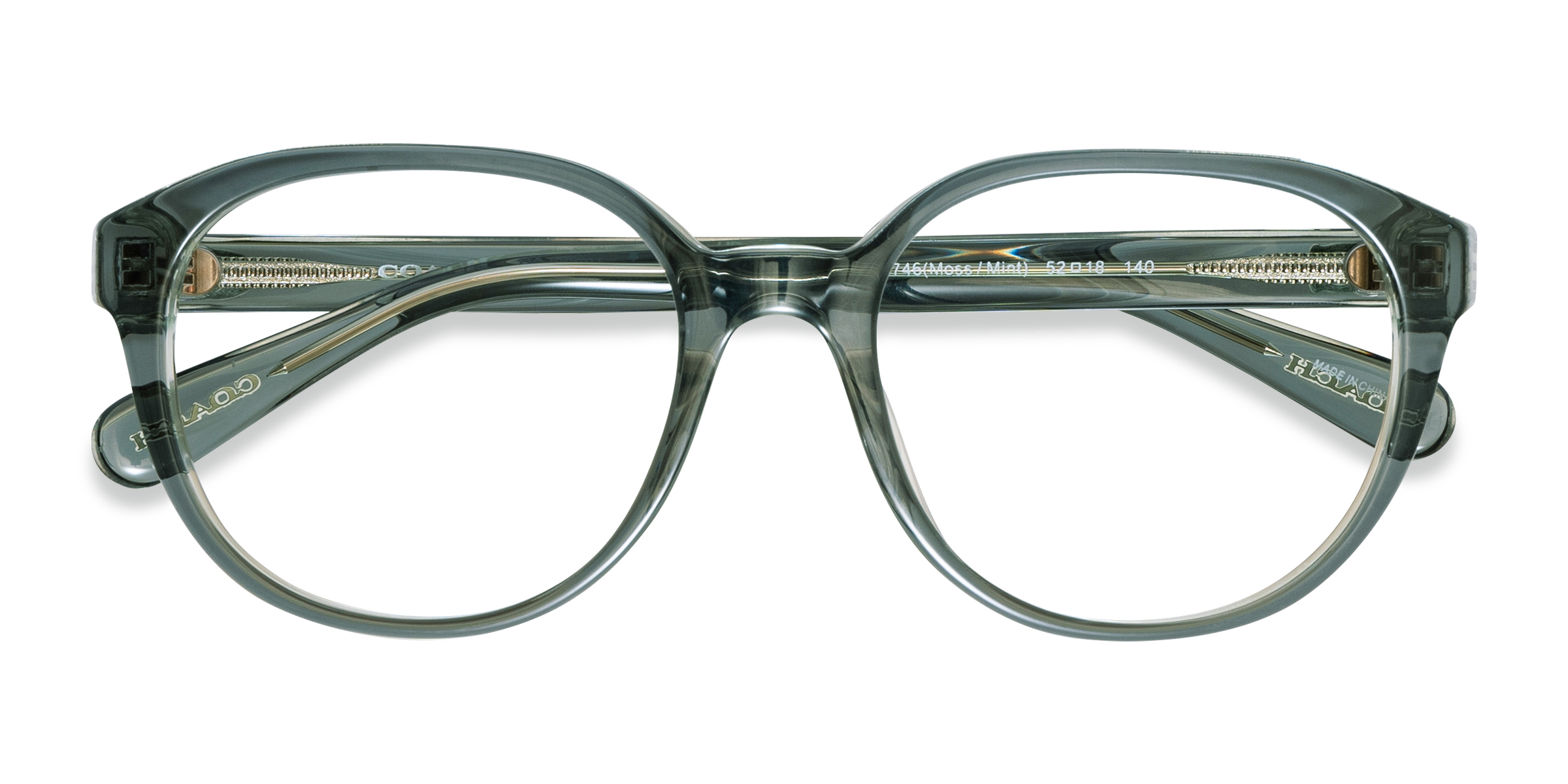 Transparent Green Coach HC6209U - Acetate Eyeglasses