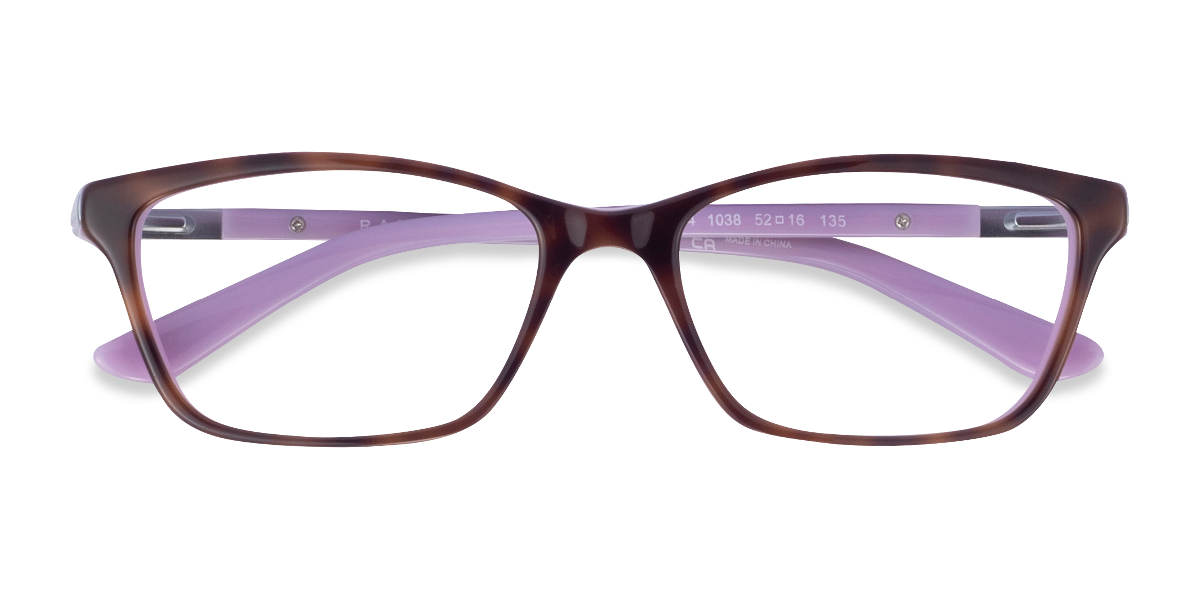 Tortoise On Purple Ralph RA7044 - Acetate Eyeglasses