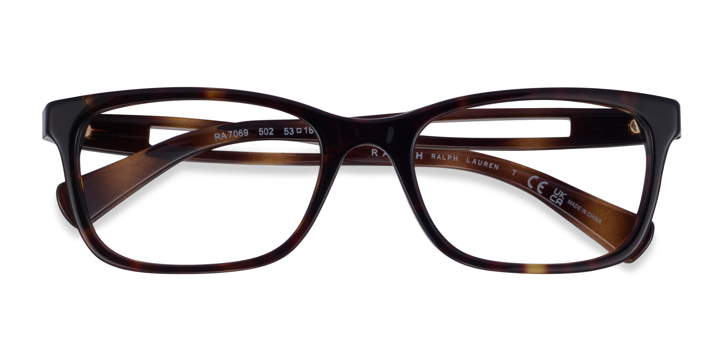 Shiny Dark Tortoise Ralph RA7069 - Acetate Eyeglasses