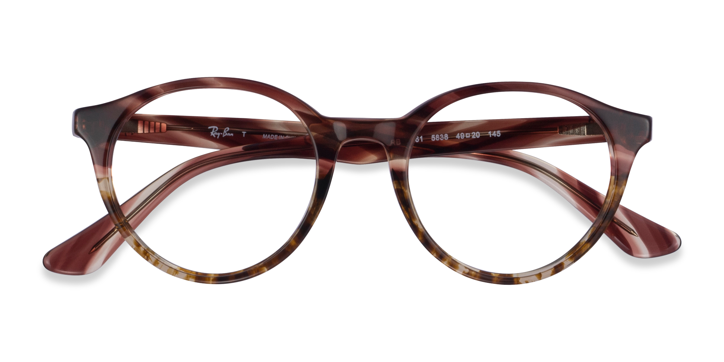 Striped Tortoise Ray-Ban RB5361 - Acetate Eyeglasses