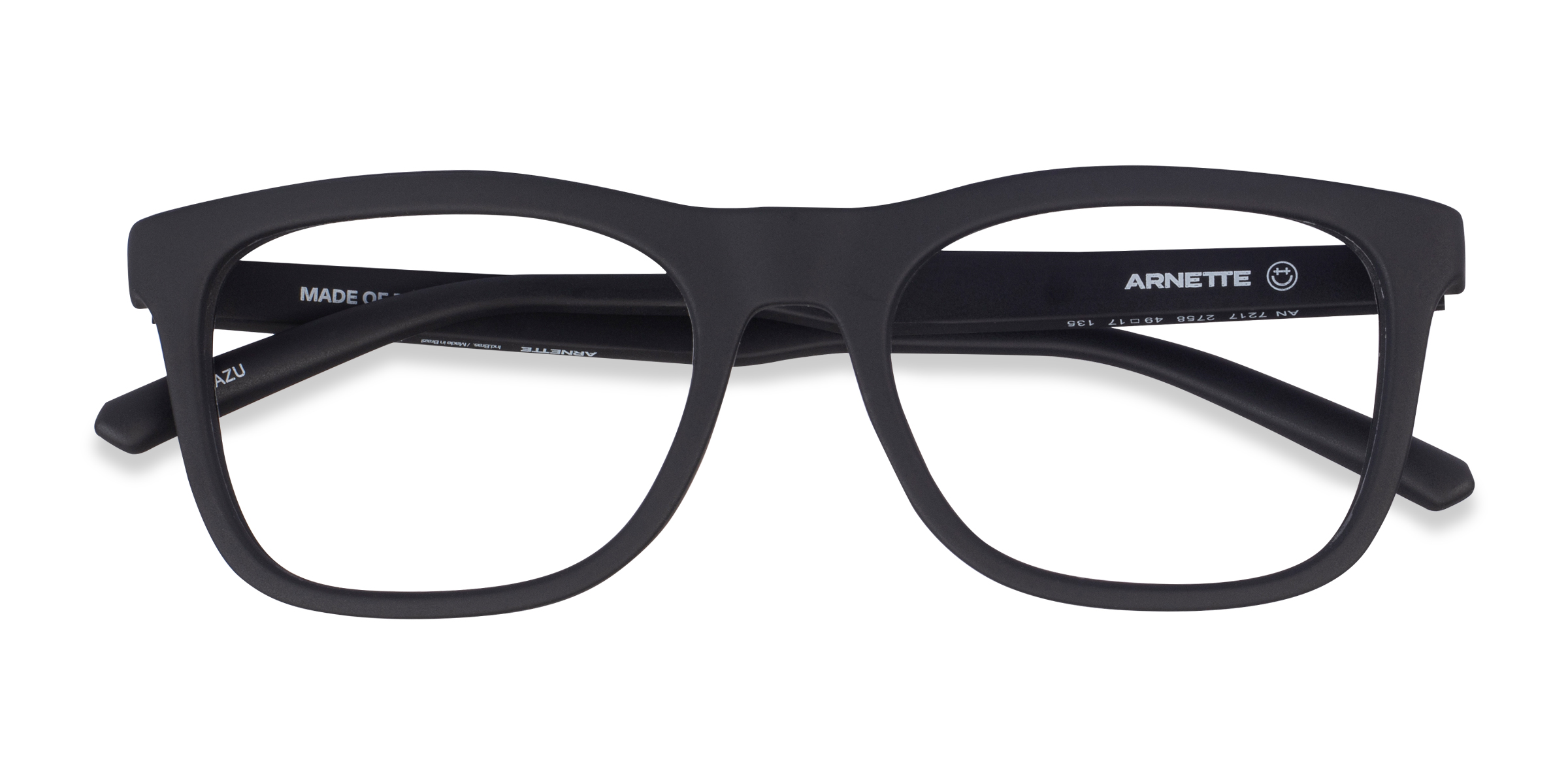 Matte Black ARNETTE Namazu - Alternative-materials Eyeglasses
