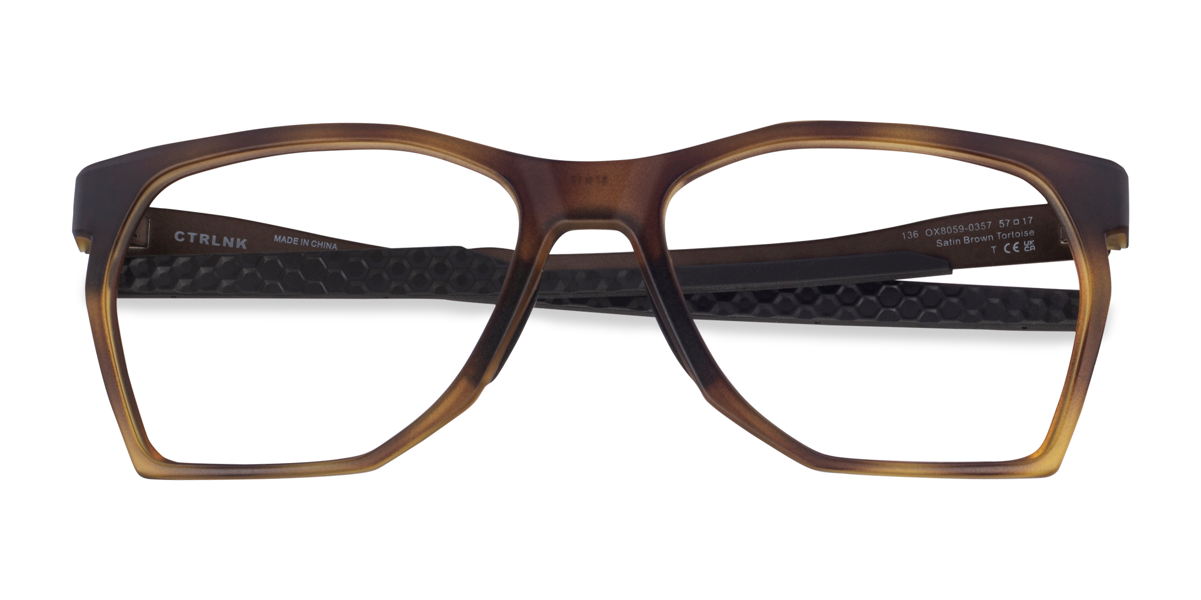 Brown Tortoise Oakley Ctrlnk - Plastic Eyeglasses