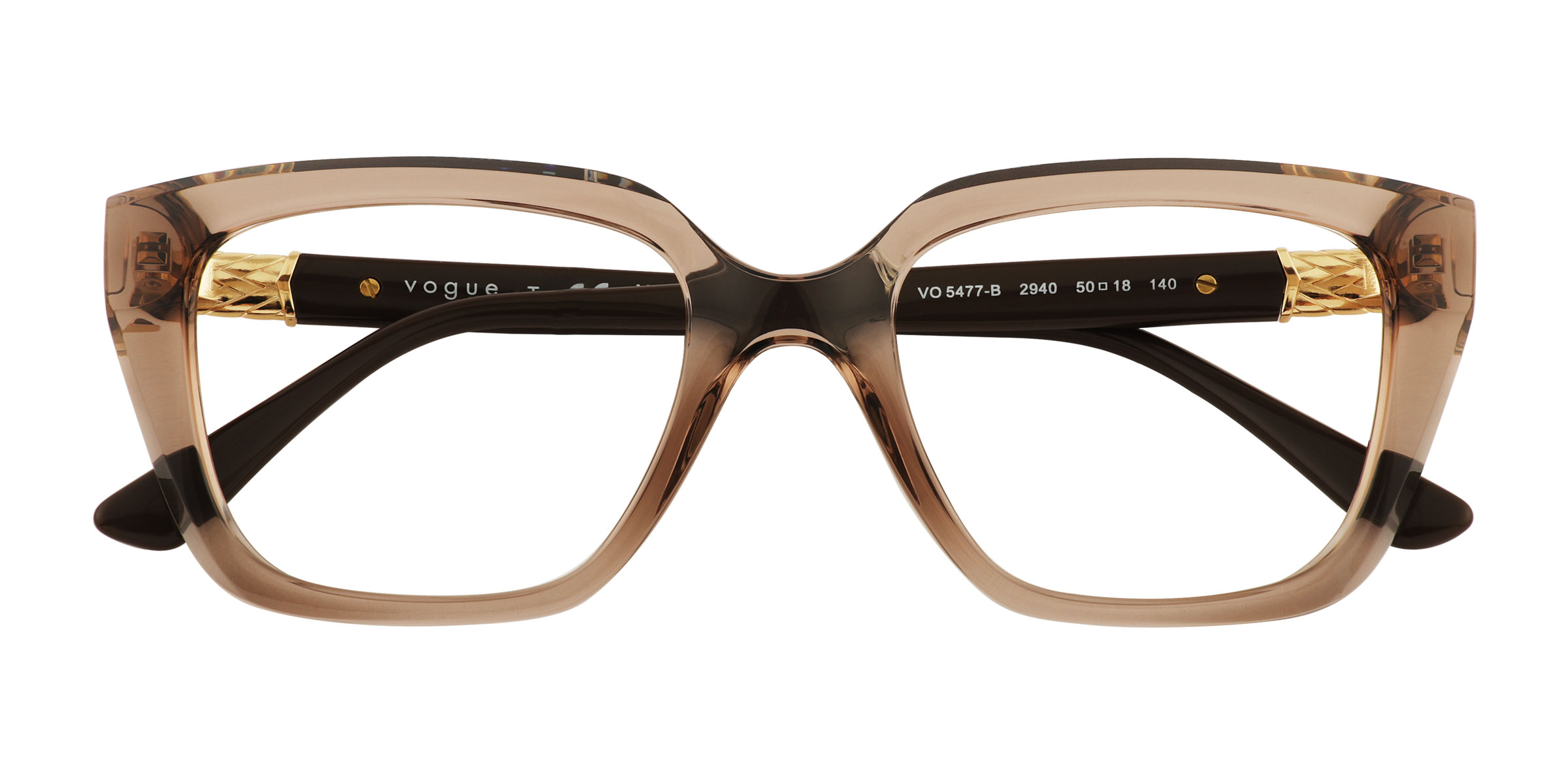 Transparent Brown Vogue Eyewear VO5477B - Plastique Lunettes de vue