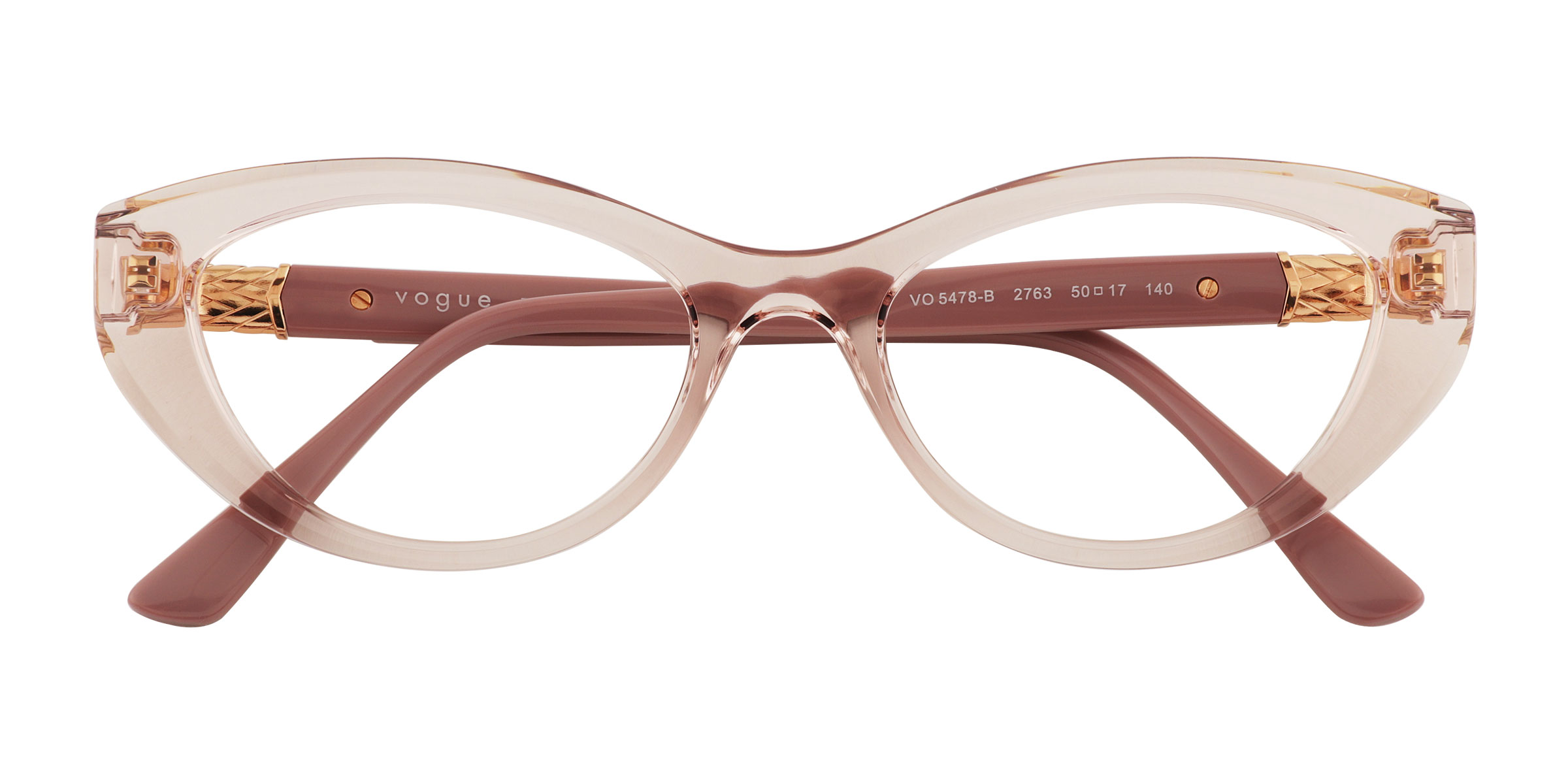 Clear Pink Vogue Eyewear VO5478B - Plastic Eyeglasses