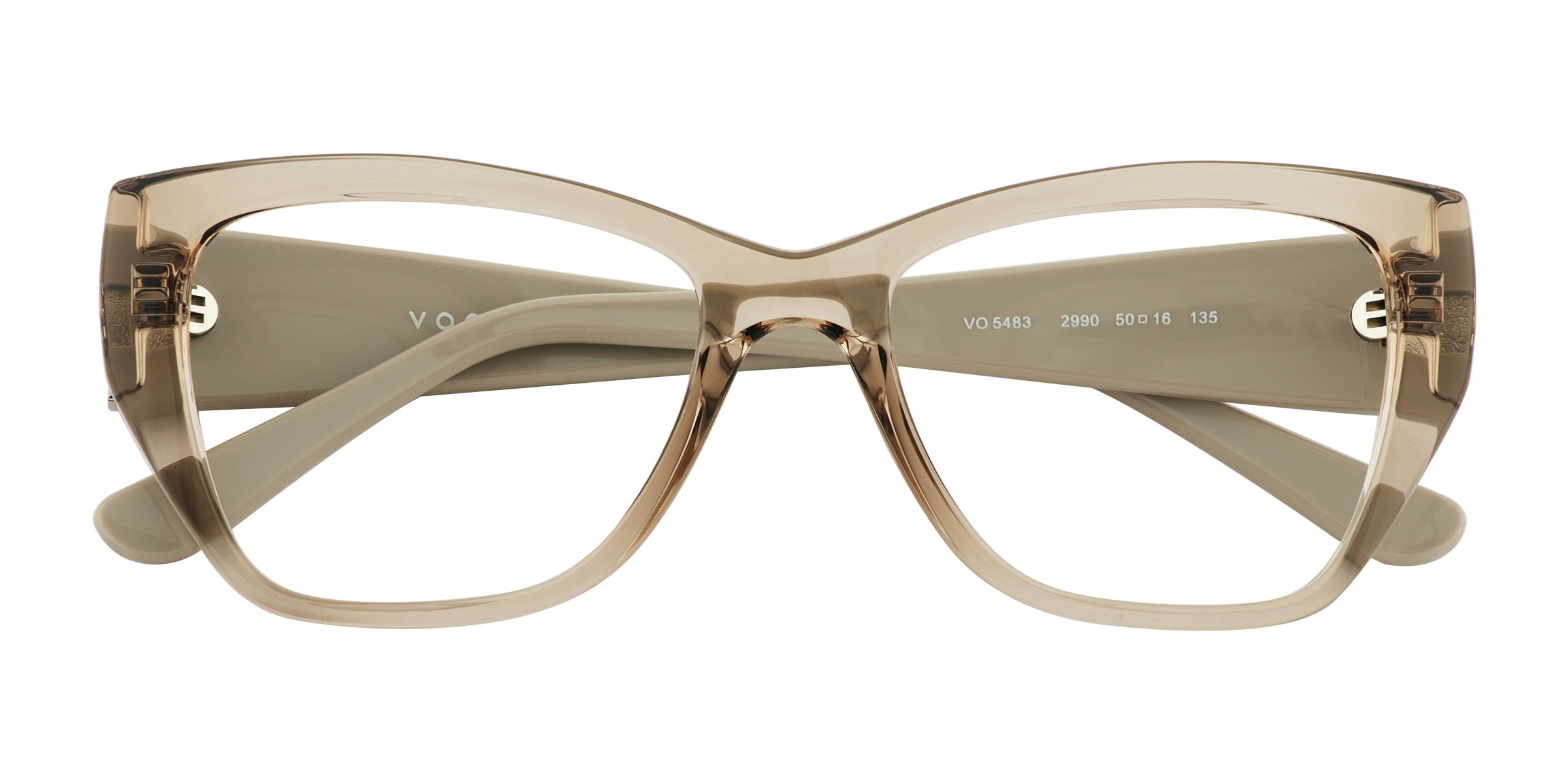 Transparent Champagne Vogue Eyewear VO5483 -  Plastique Lunettes de vue