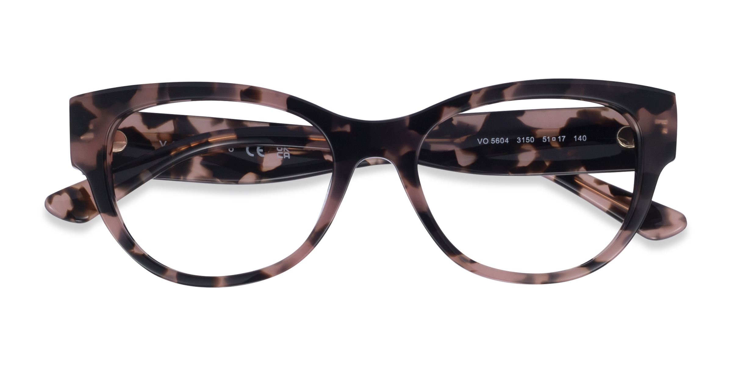 Pink Tortoise Vogue Eyewear VO5604 - Alternative-materials Eyeglasses