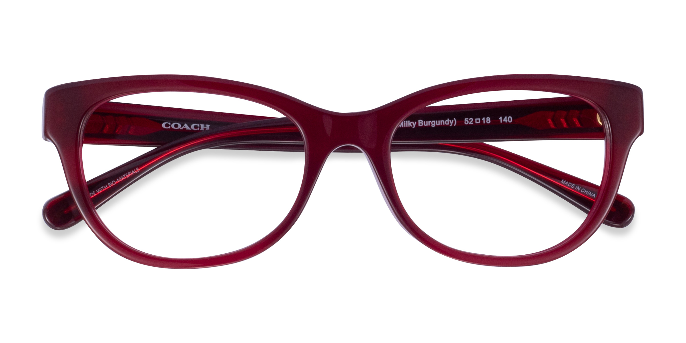 Milky Burgundy Coach HC6187 - Alternative-materials Eyeglasses